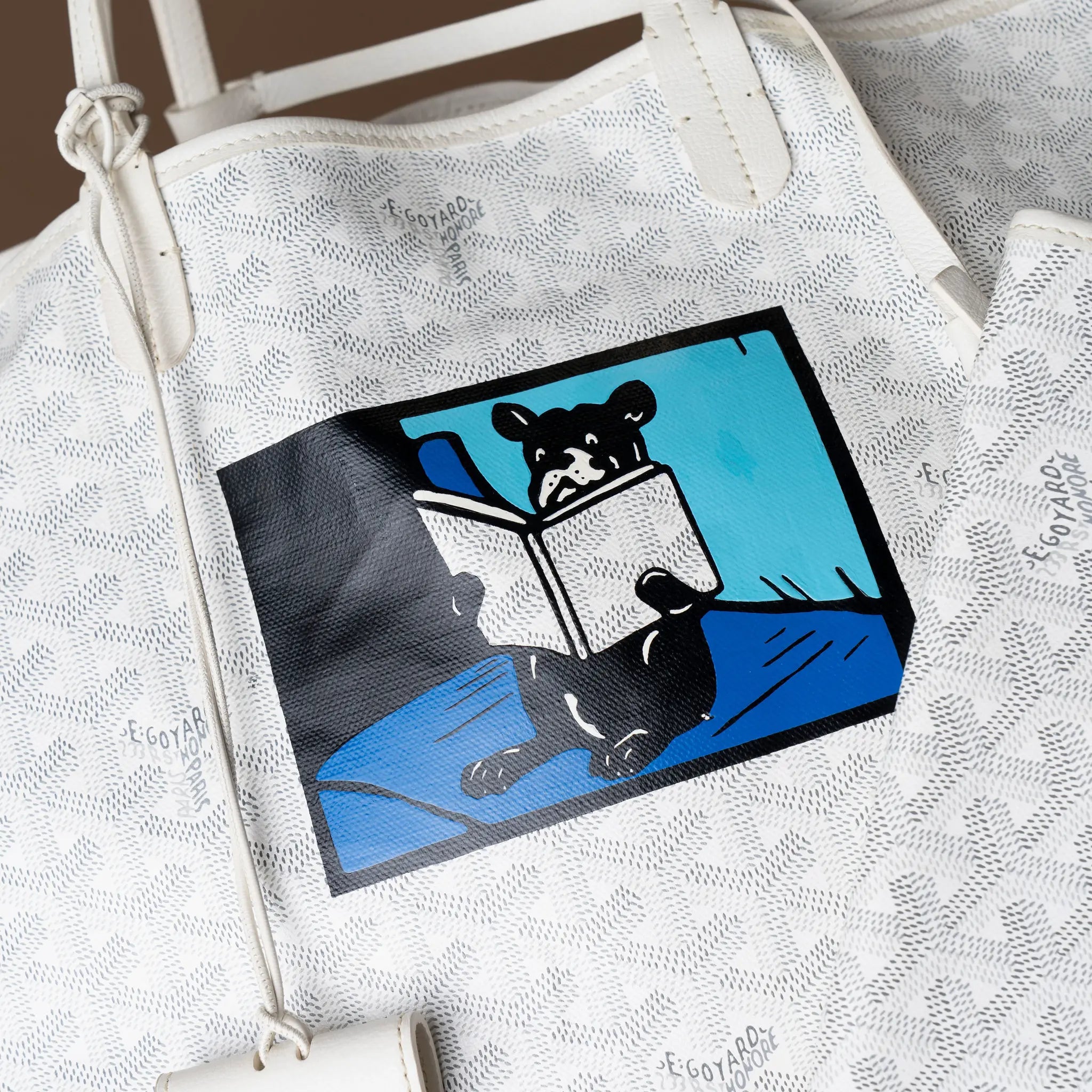 Goyard Goyardine French Bulldog Saint Louis PM — Detail View