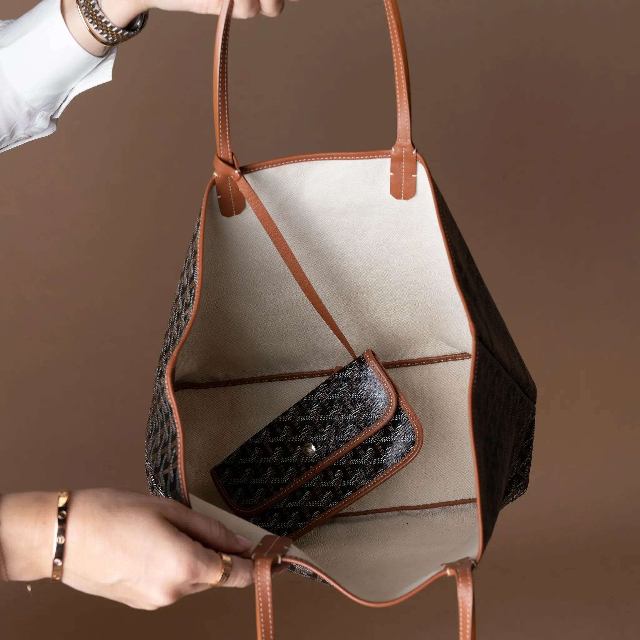 Goyard Goyardine Saint Louis PM — Front View