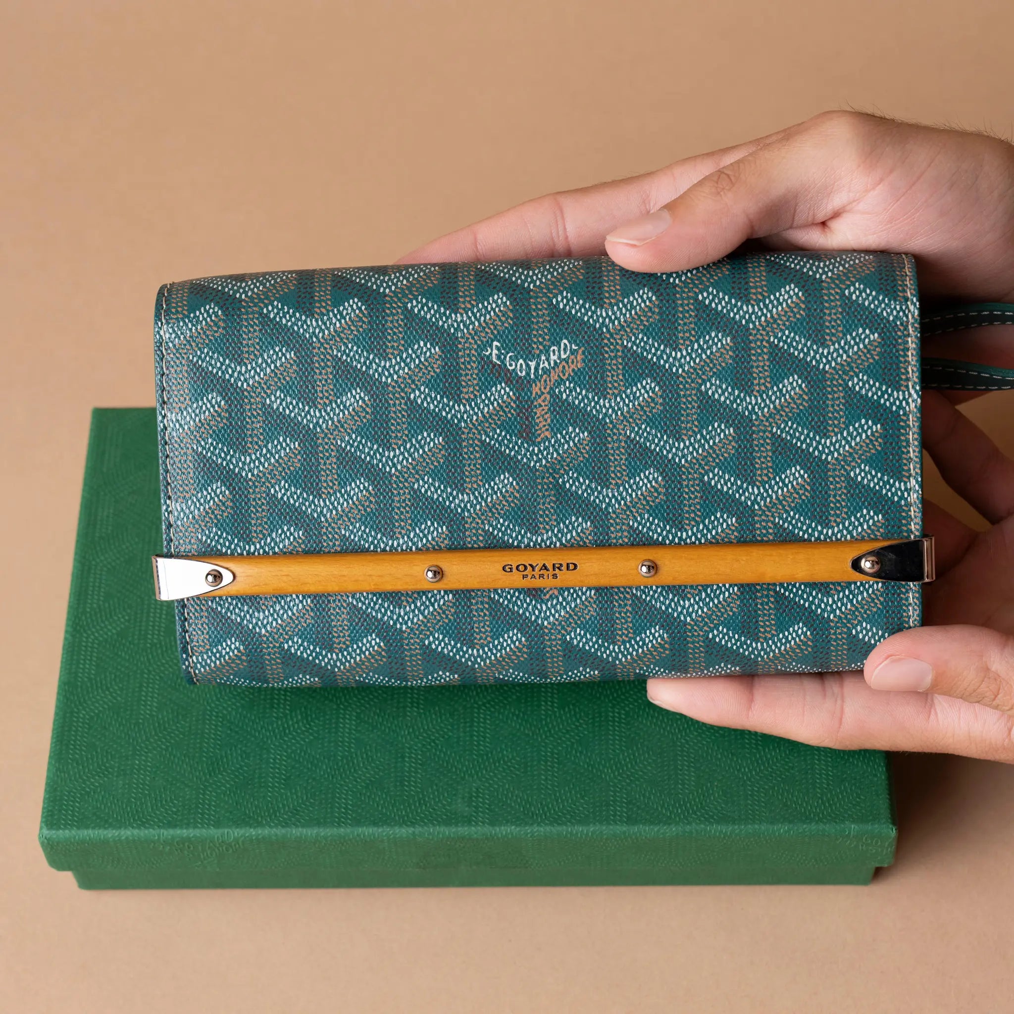Goyard Mini Goyardine Monte Carlo Case — Front View