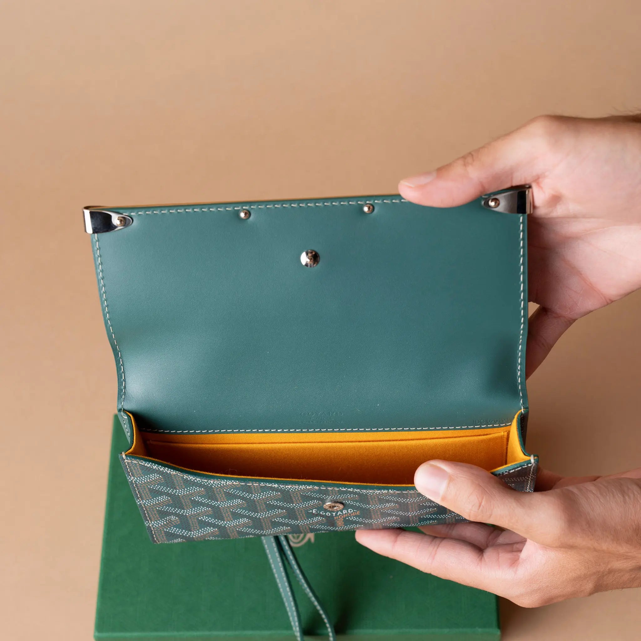 Goyard Mini Goyardine Monte Carlo Case — Side Profile