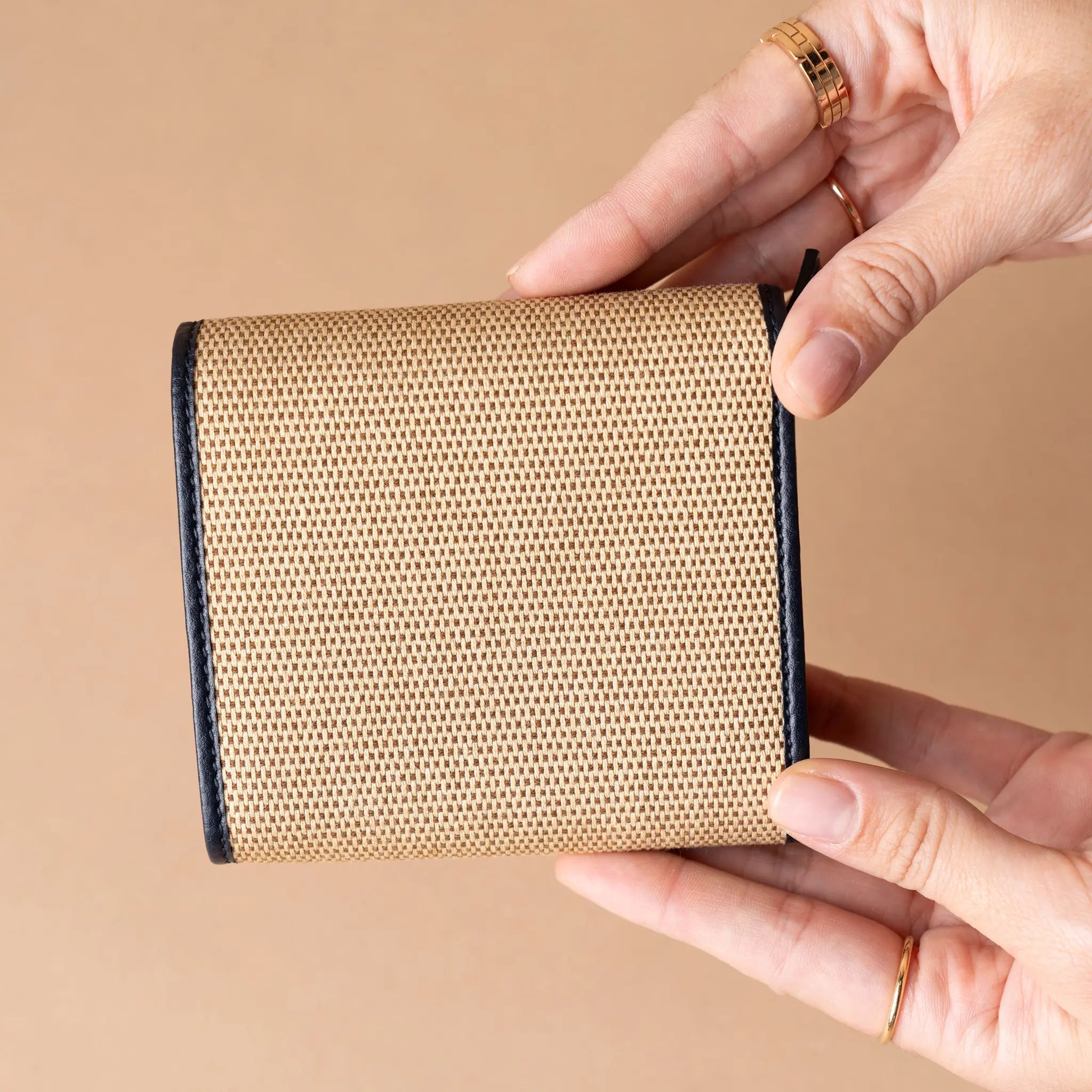 Gucci Canvas Horsebit 1955 Bifold Wallet — Side Profile