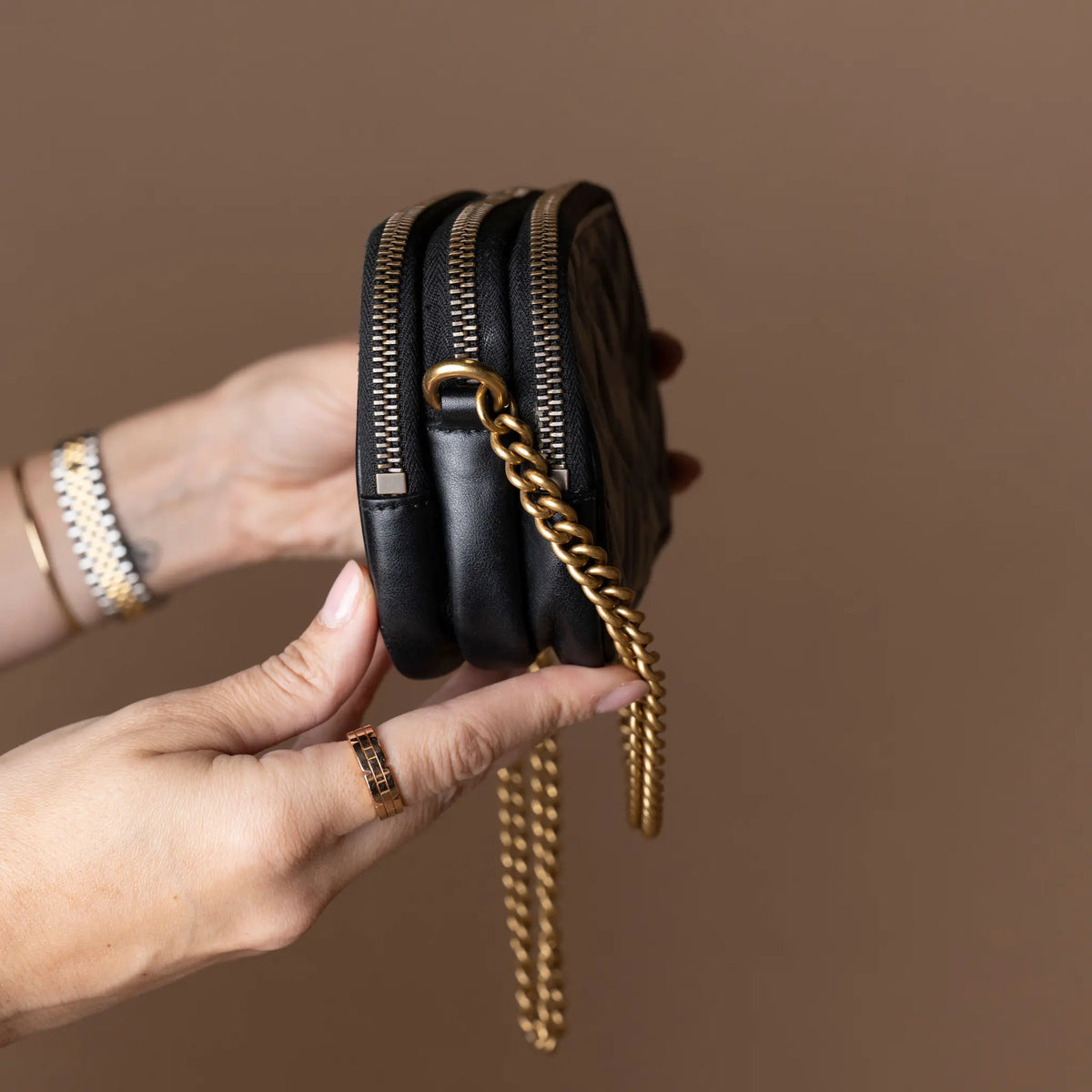 Gucci GG Marmont Crossbody — Interior Detail