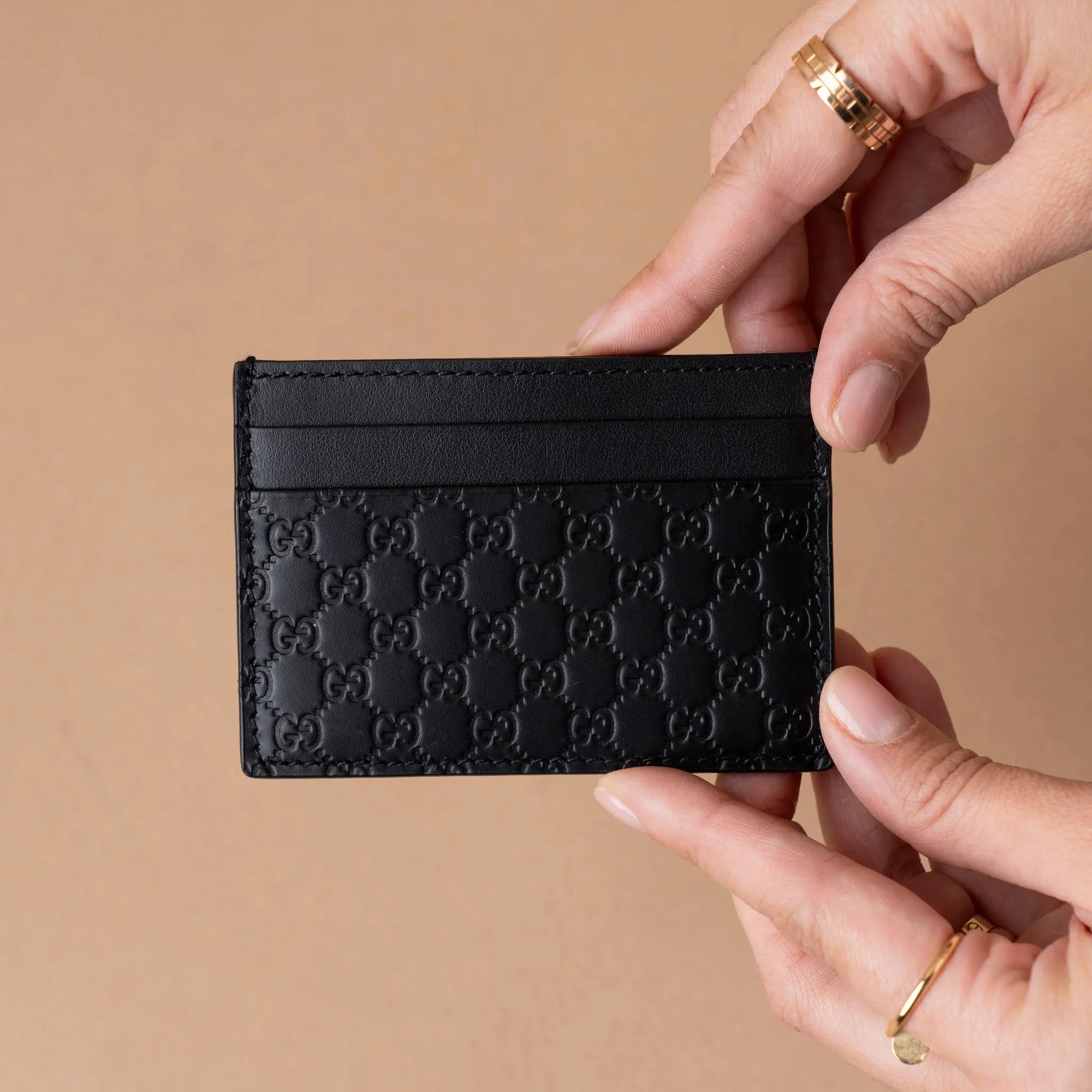 Gucci Microguccissima Card Holder — Front View