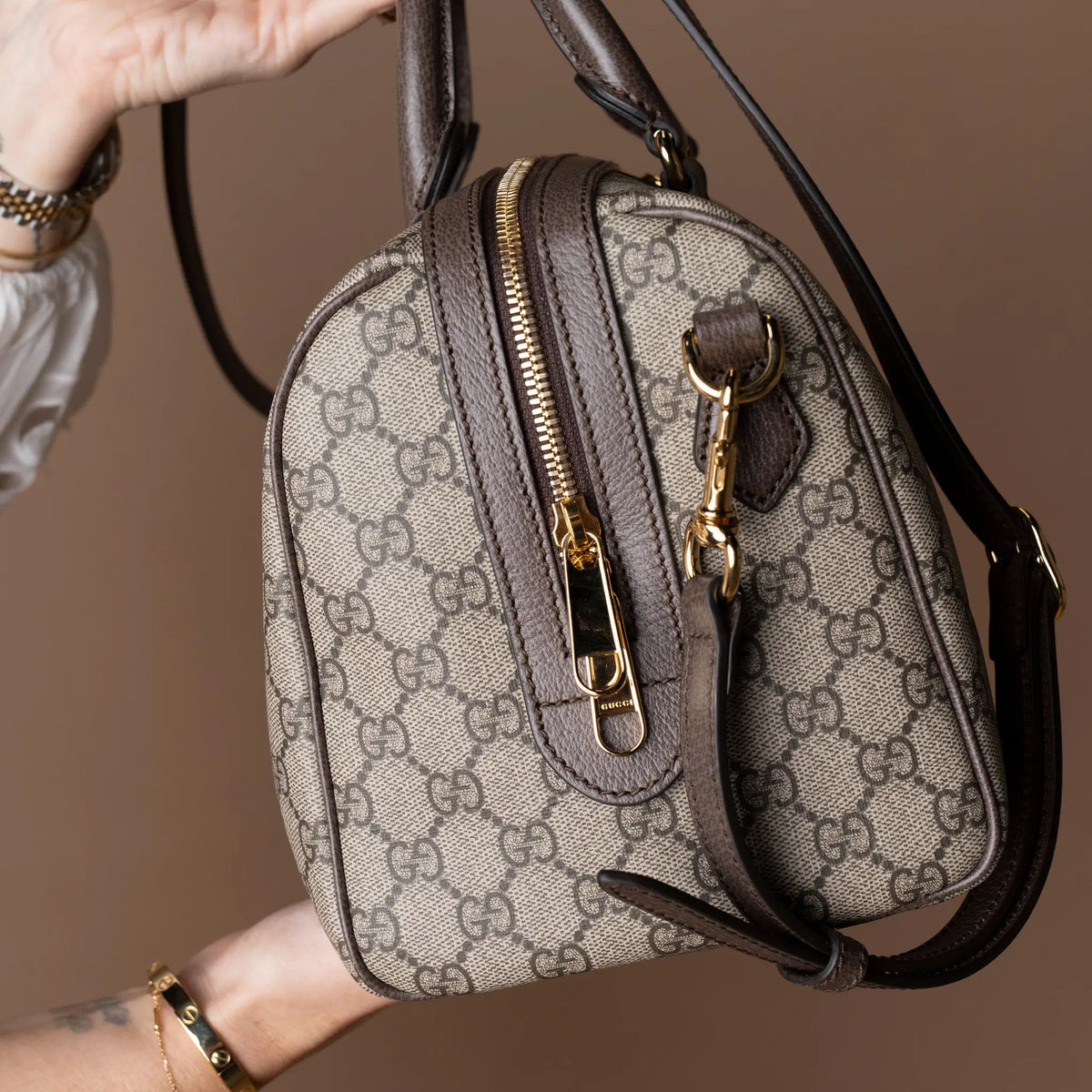 Gucci Ophidia Large Boston Bag — Side Profile