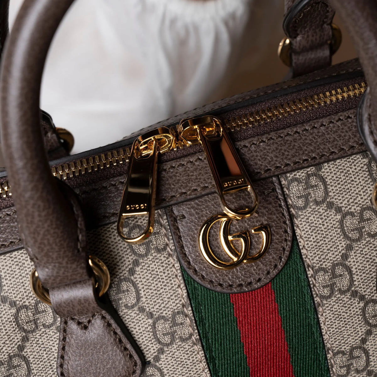 Gucci Ophidia Large Boston Bag — Interior Detail