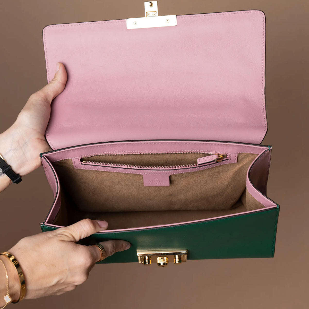 Gucci Padlock Medium Shoulder Bag — Back View