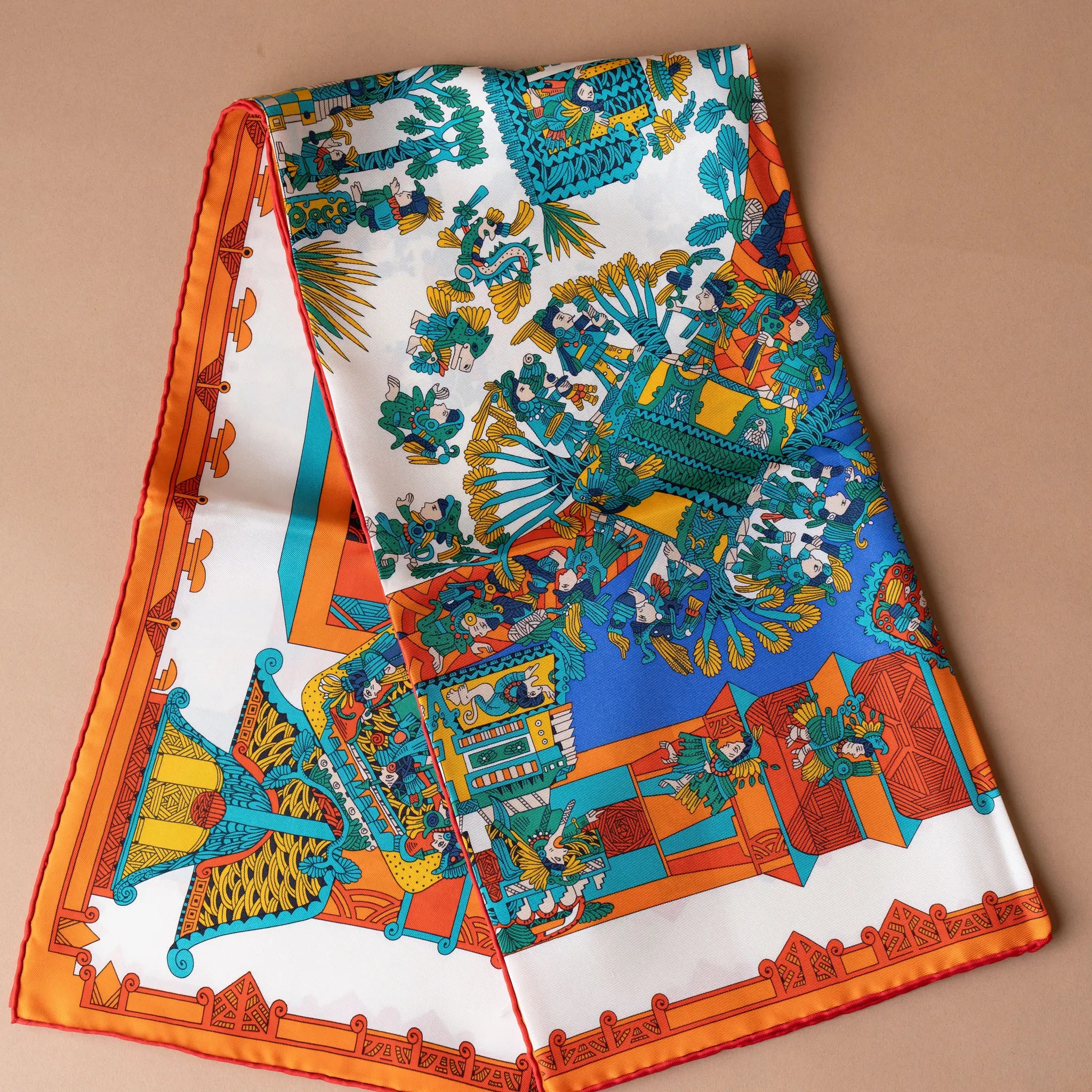 Hermès Astres et Soleils Silk Scarf 90 — Back View