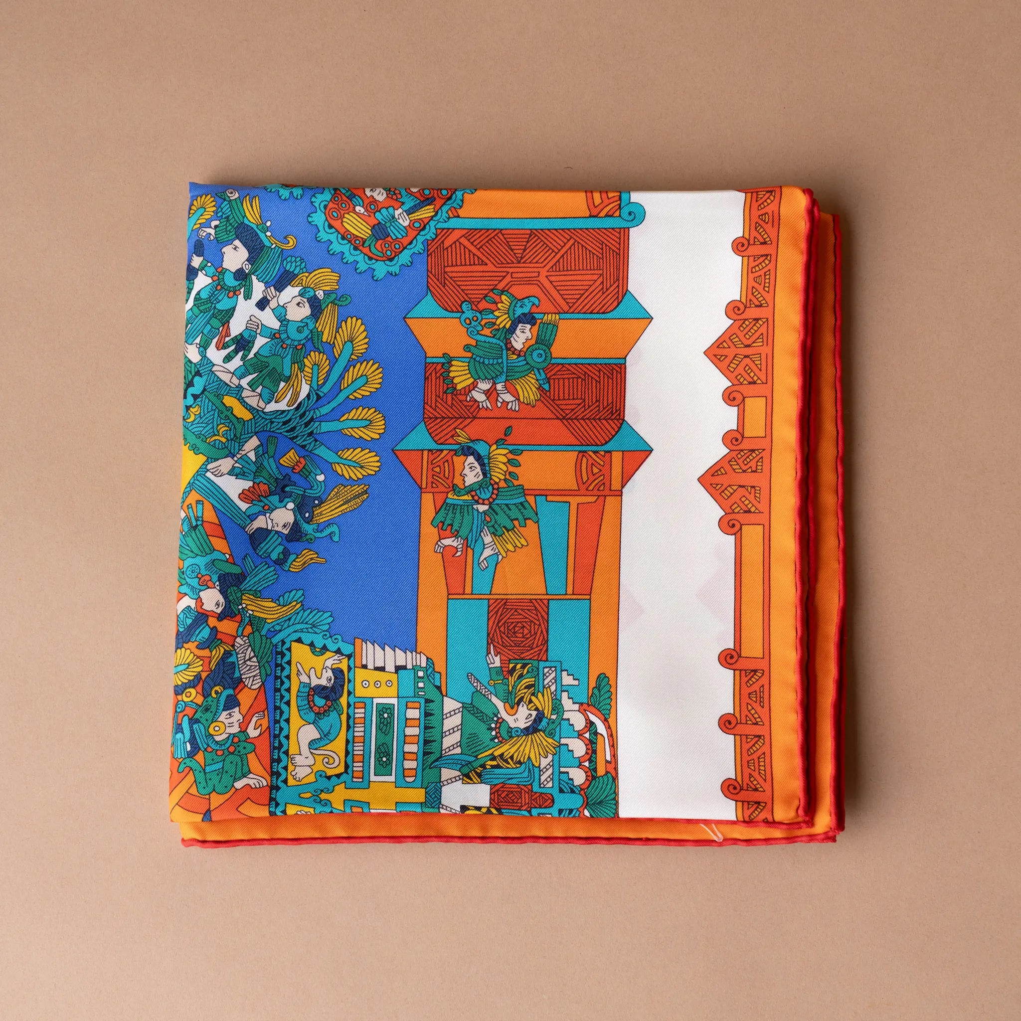 Hermès Astres et Soleils Silk Scarf 90 — Side Profile