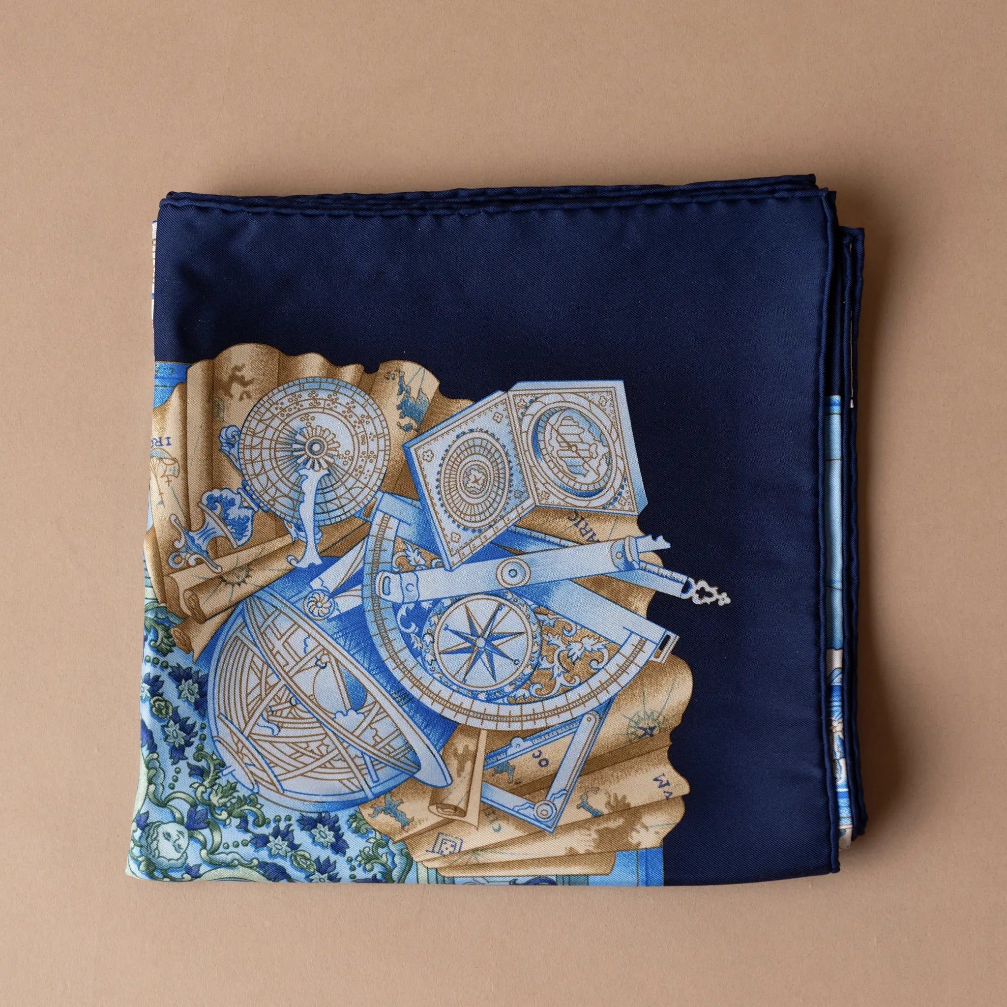 Hermès Azulejos Silk Scarf — Back View