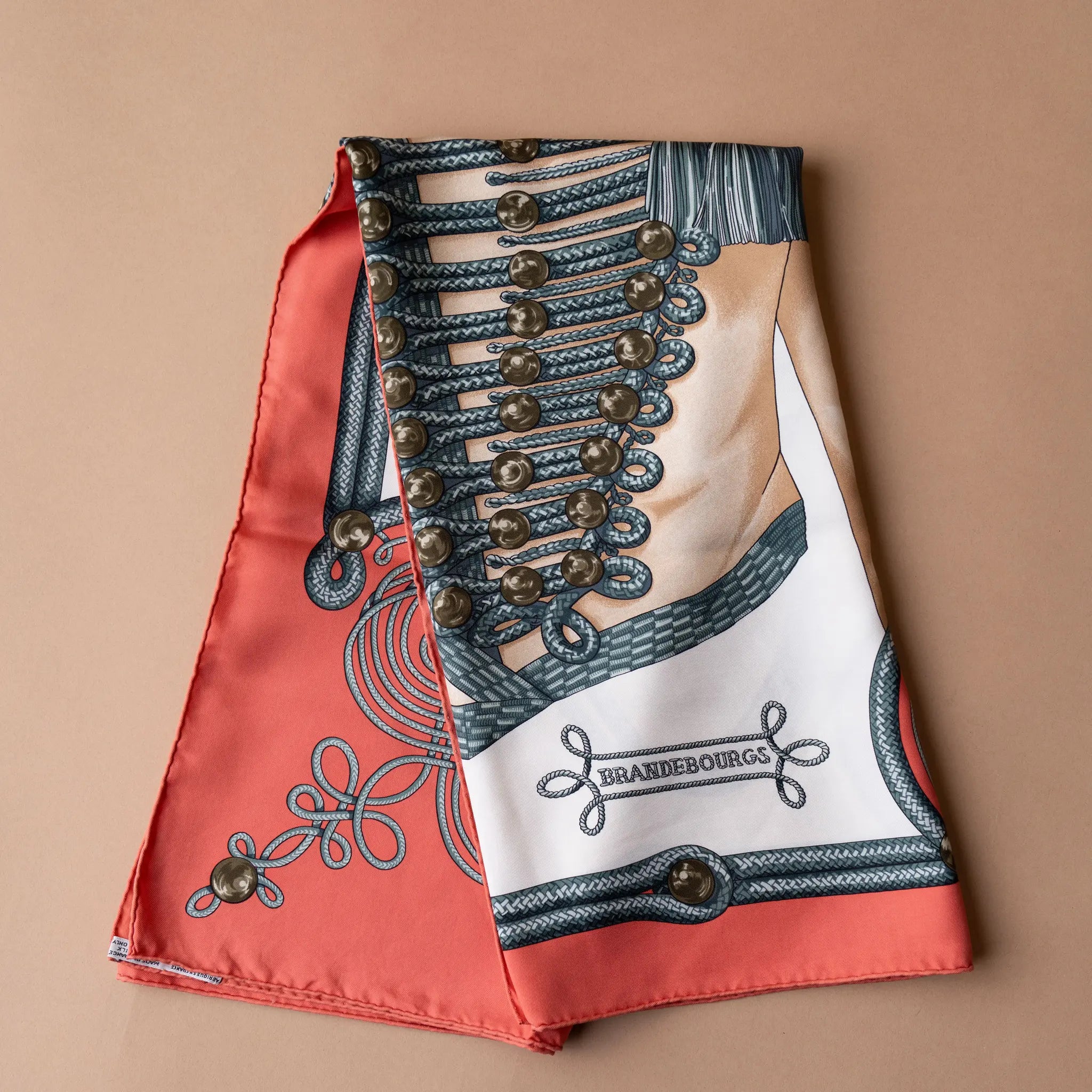 Hermès Brandebourgs Silk Scarf
