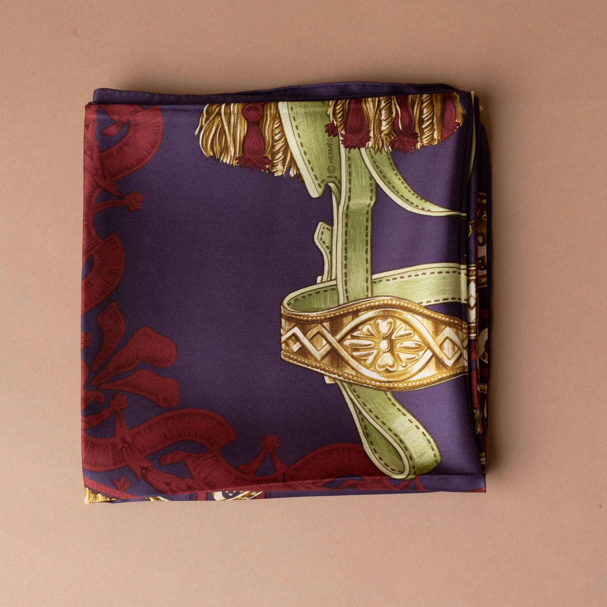Hermès Bride de Cour Silk Scarf 90 — Side Profile