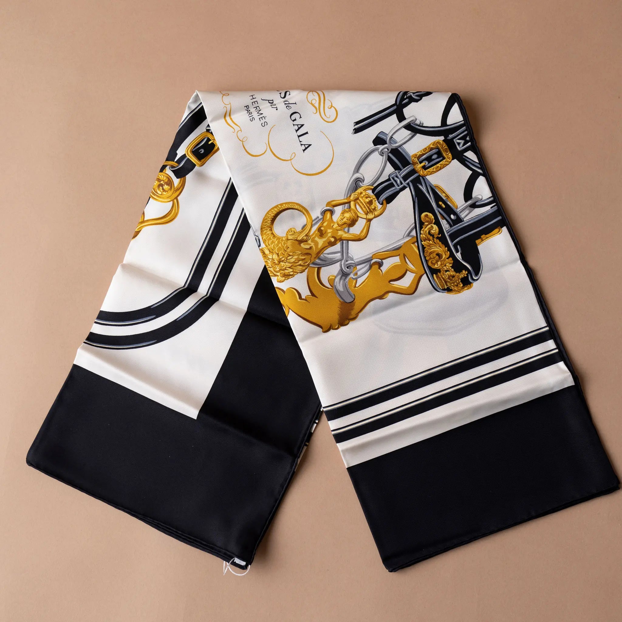 Hermès Brides de Gala Silk Scarf 90 — Front View