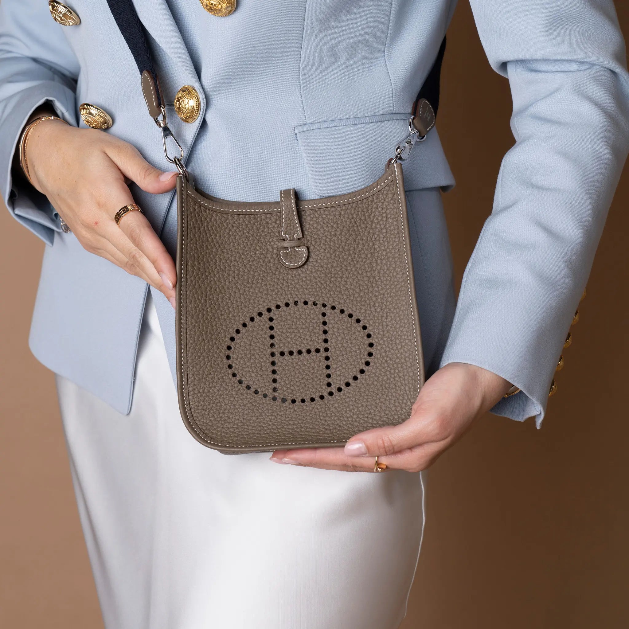 Hermès Clemence Evelyne 16 Amazone — Close-up Detail