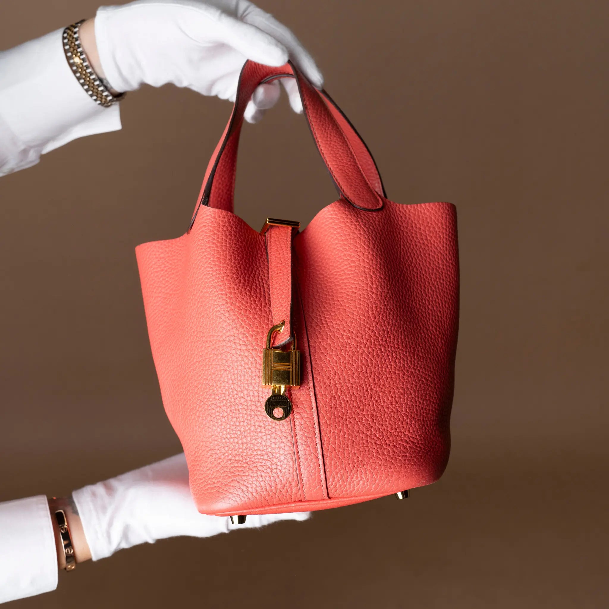 Hermès Clemence Picotin Lock 18 — Interior Detail