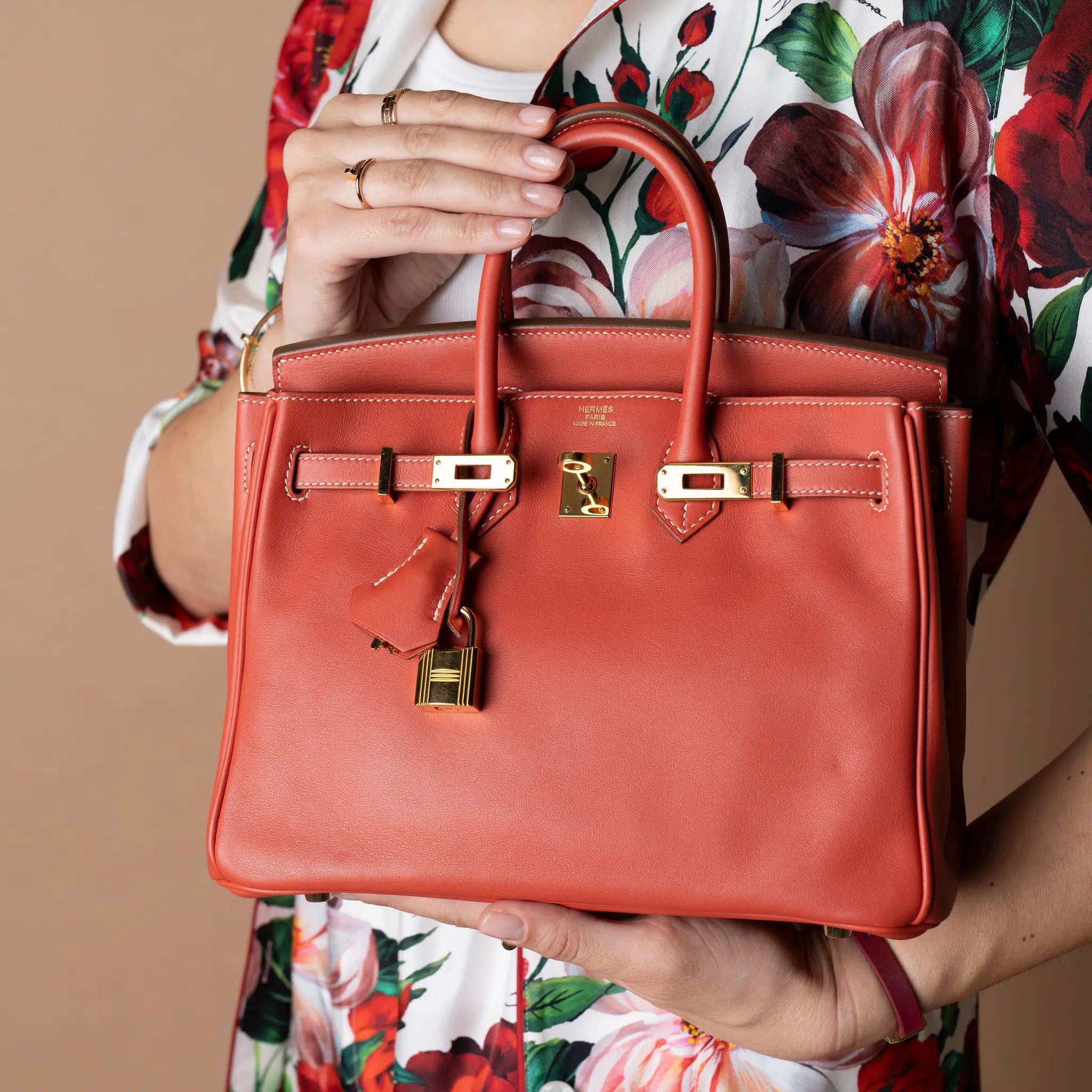 Hermès Epsom Birkin Retourne 25 — Close-up Detail
