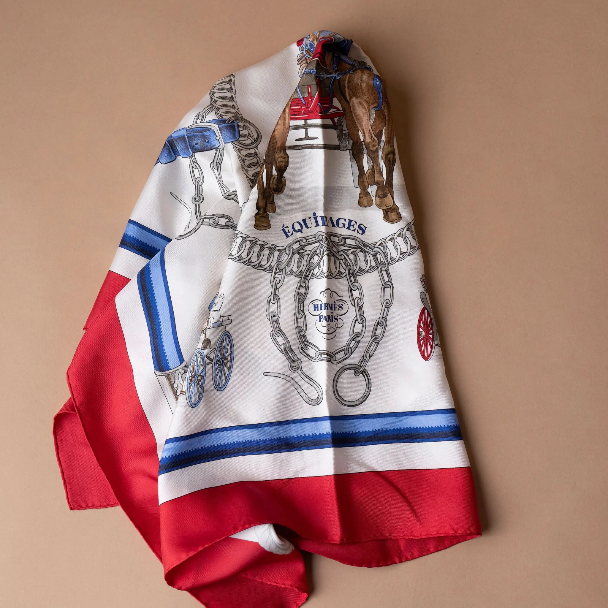 Hermès Equipages Silk Scarf