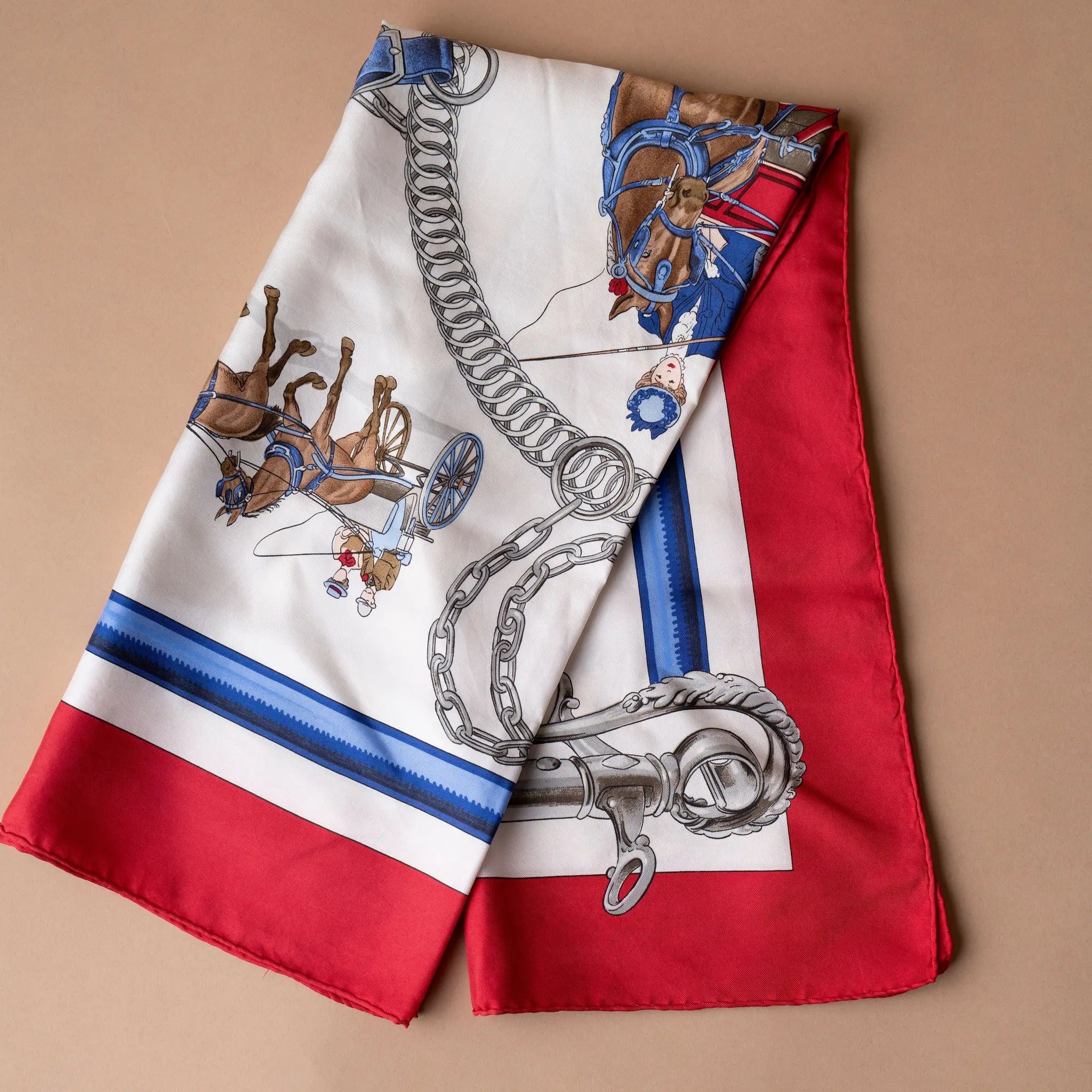 Hermès Equipages Silk Scarf
