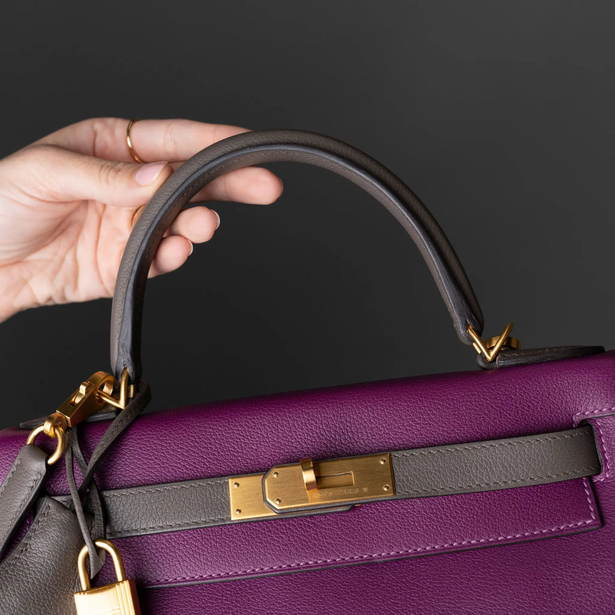 Hermès Evercolor Kelly II Retourne 28 — Side Profile