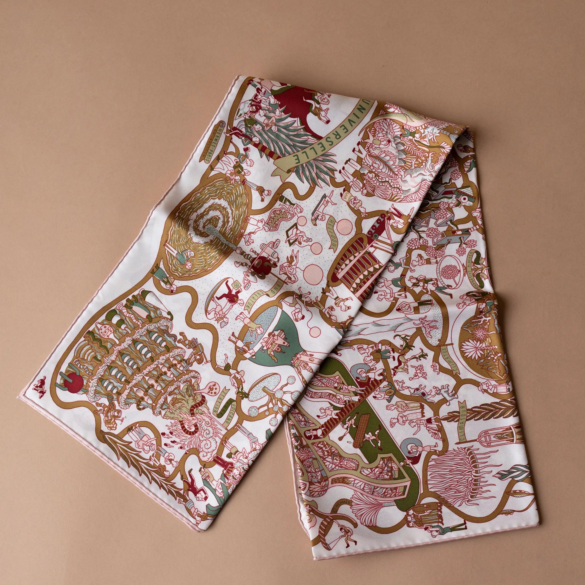 Hermès Exposition Universelle Silk Scarf 90 — Back View