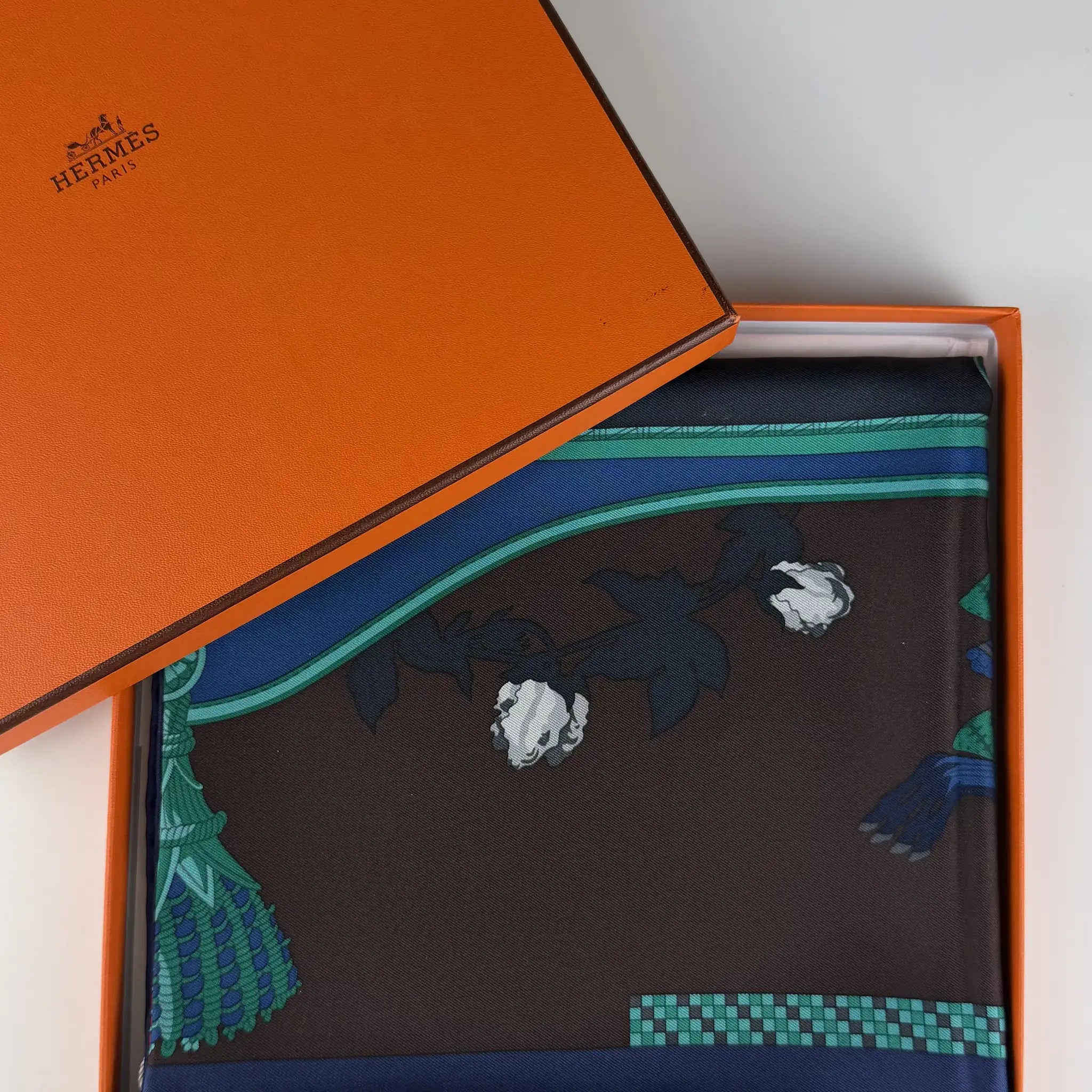 Hermès Harnais Francais Silk Scarf