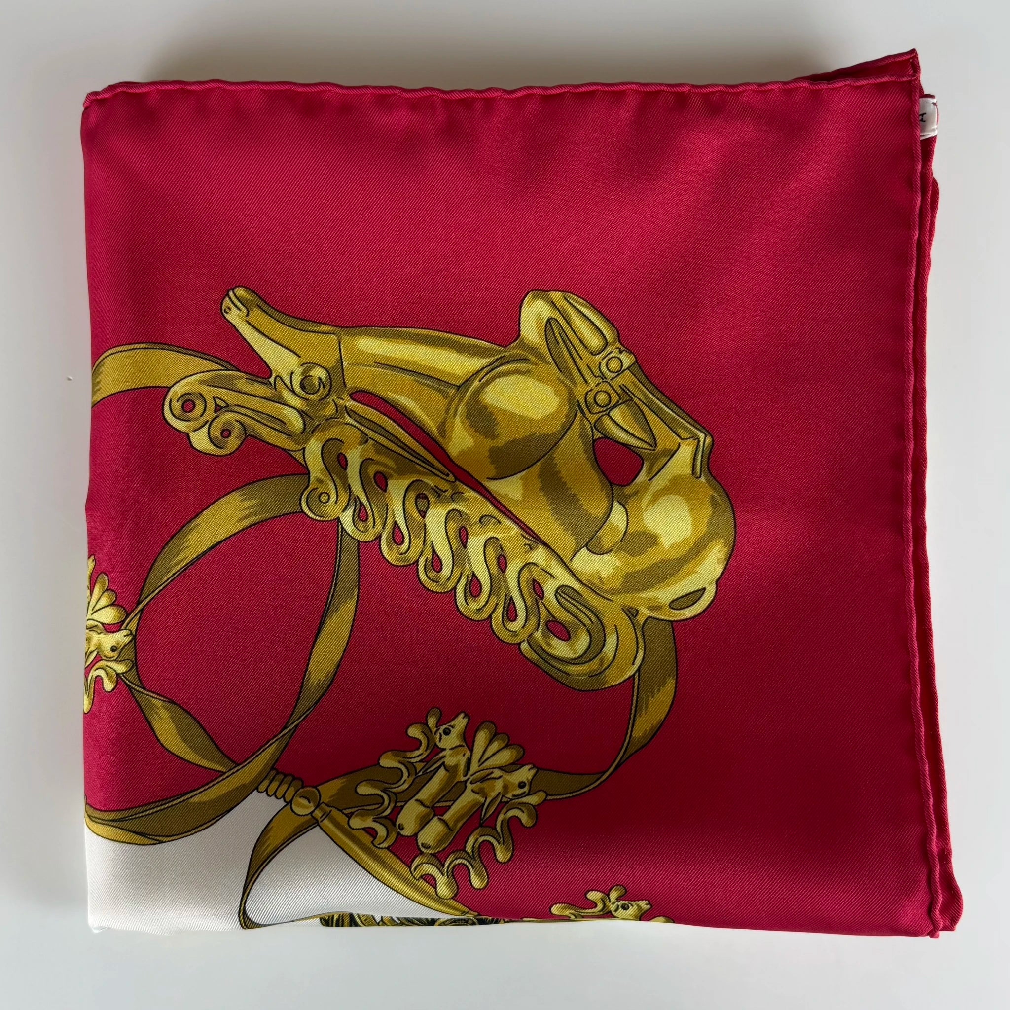 Hermès Les Cavaliers d Or Silk Scarf 90