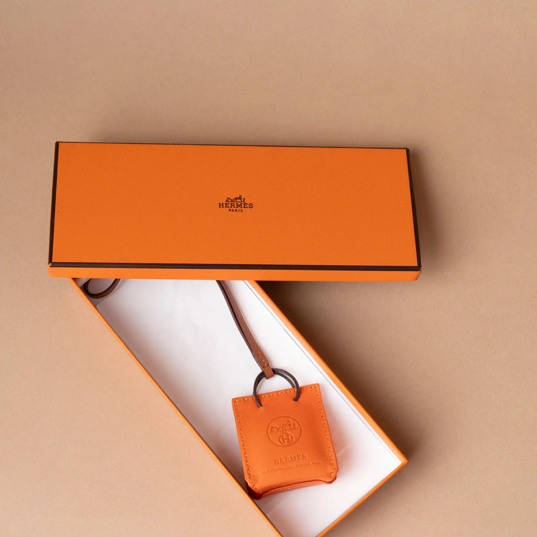 Hermès Milo Lambskin and Swift Shopping Bag Charm — Featured Image