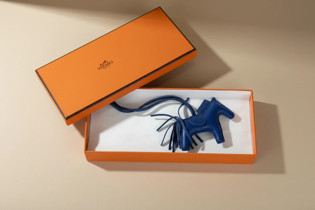 Hermès Milo Lambskin Grigri Rodeo Bag Charm PM