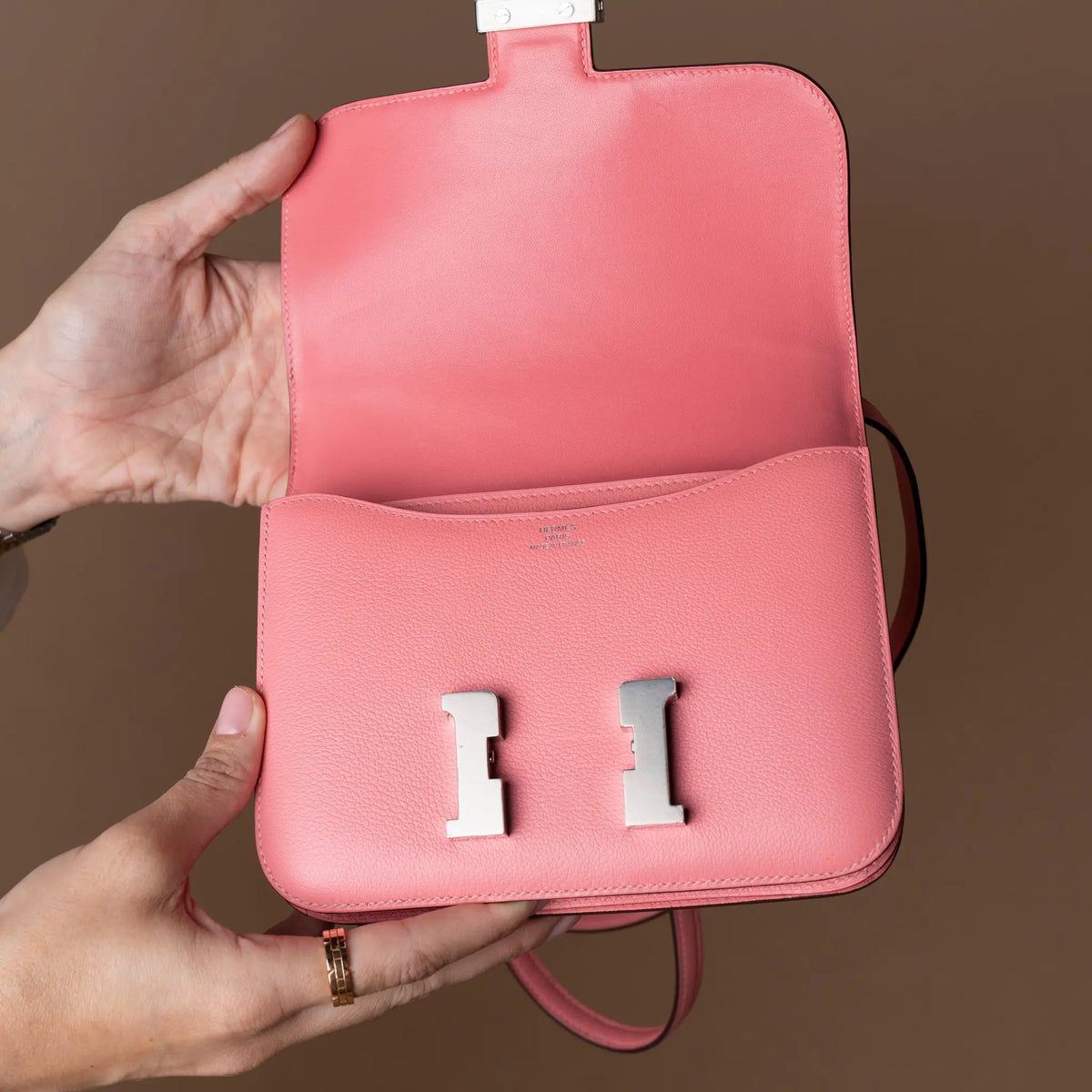 Hermès Mini Evercolor Constance 18 — Front View