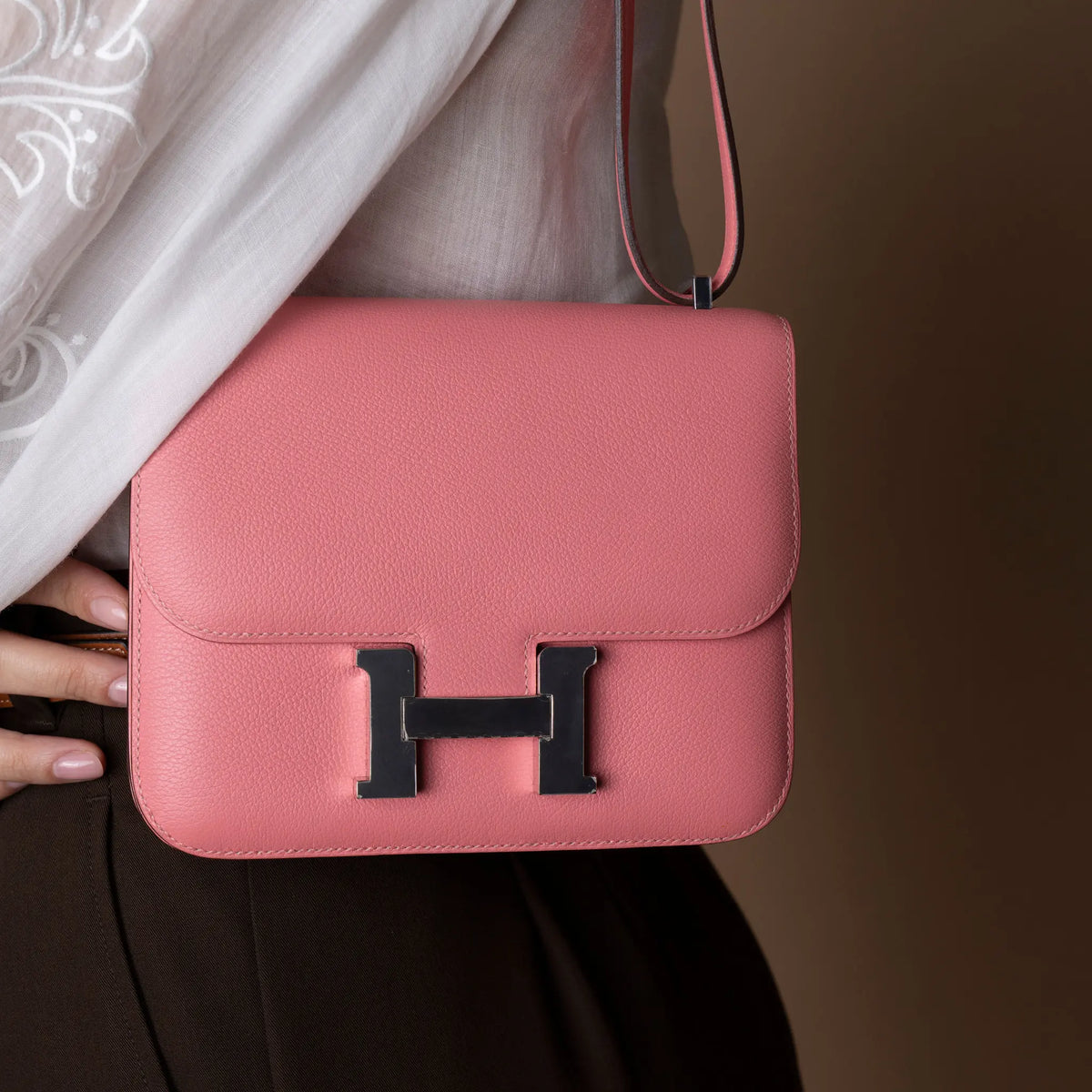 Hermès Mini Evercolor Constance 18 — Back View