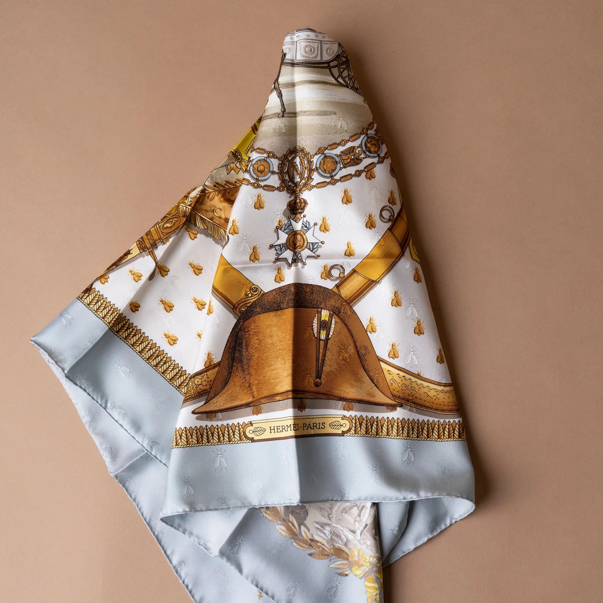 Hermès Napoleon Silk Scarf 90 — Back View