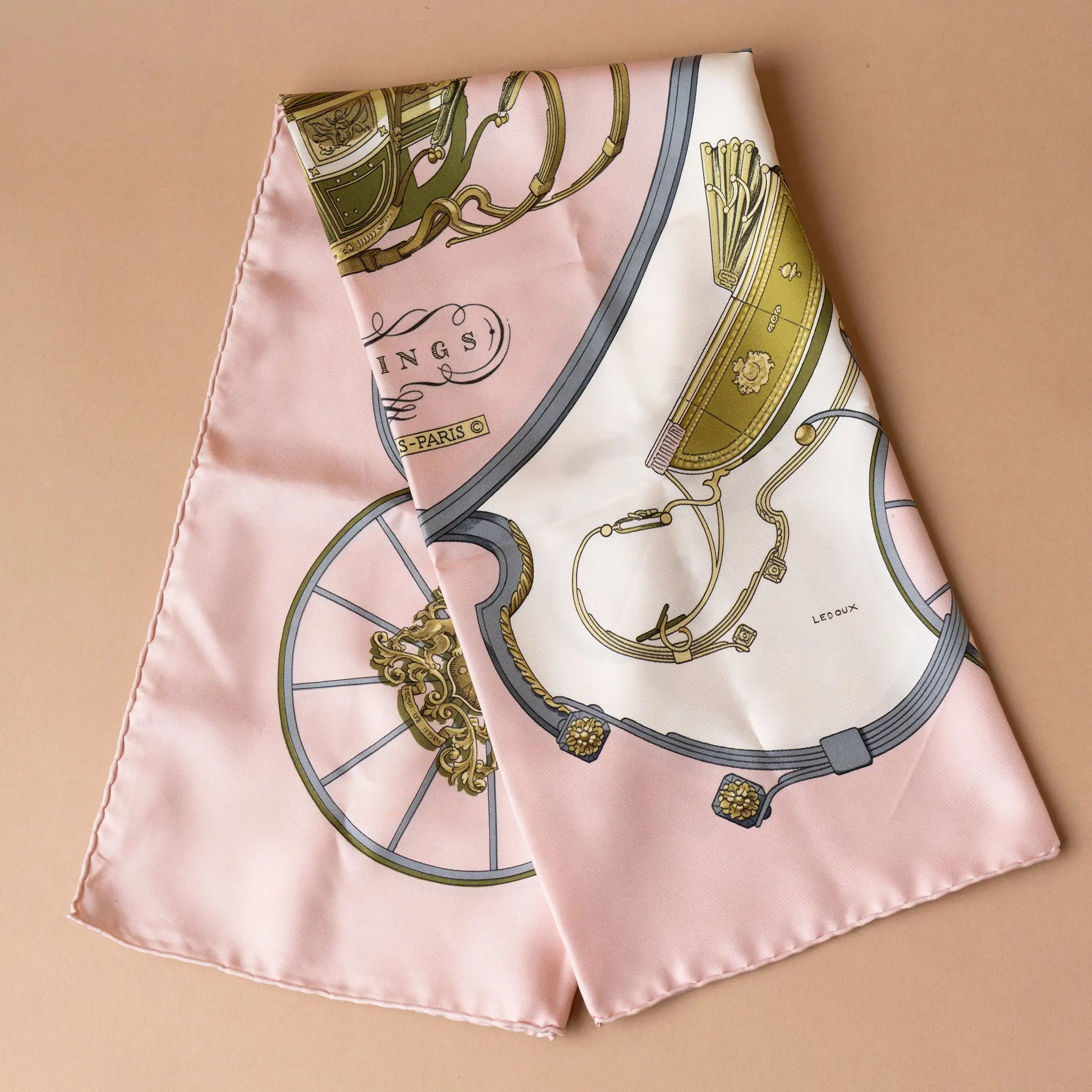 Hermès Springs Silk Scarf 90 — Front View