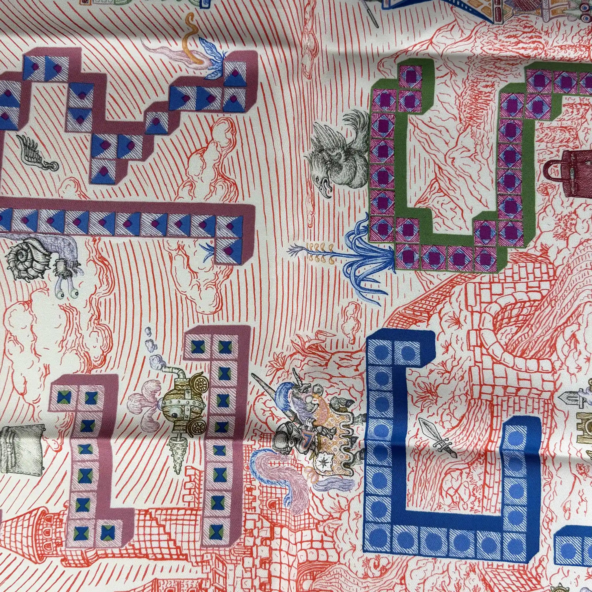 Hermès Super Silk Quest Silk Scarf 90