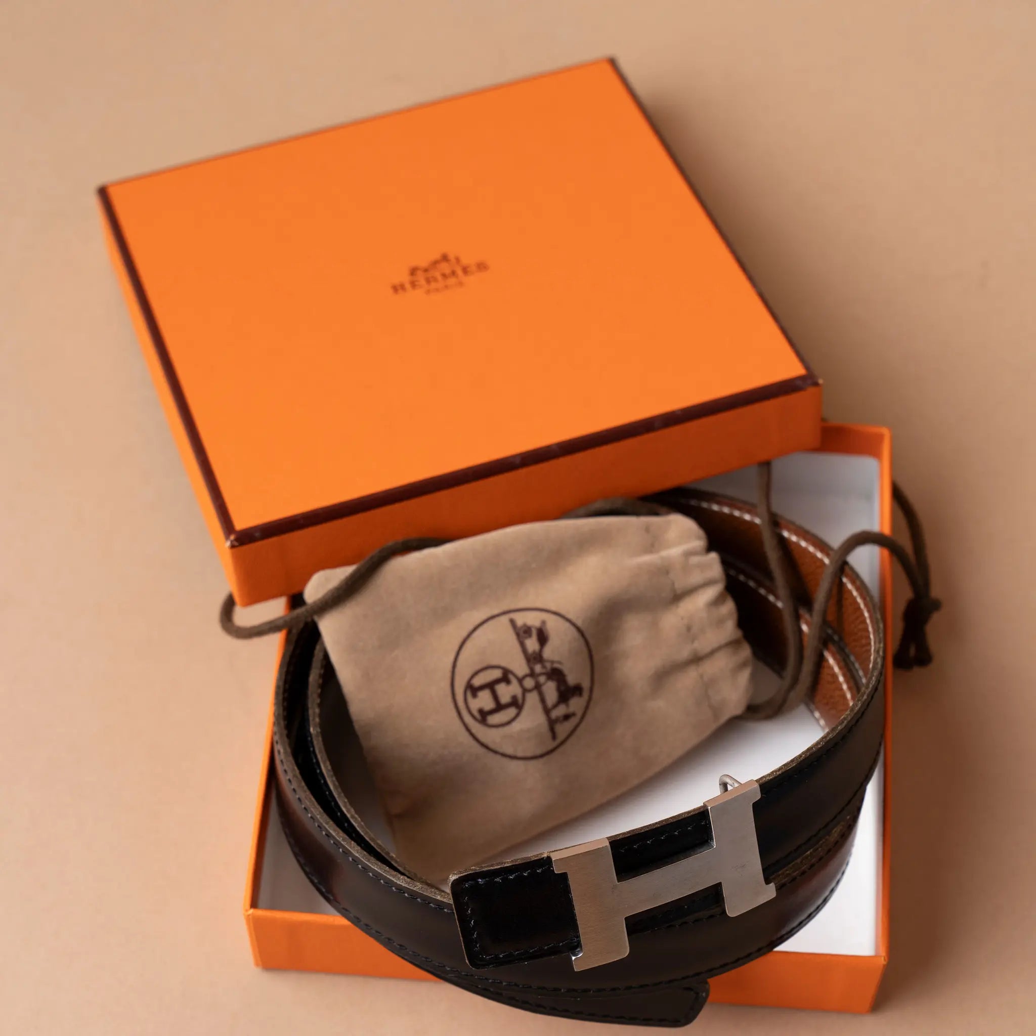 Hermès Swift and Epsom Constance H Reversible Belt — Featured Image