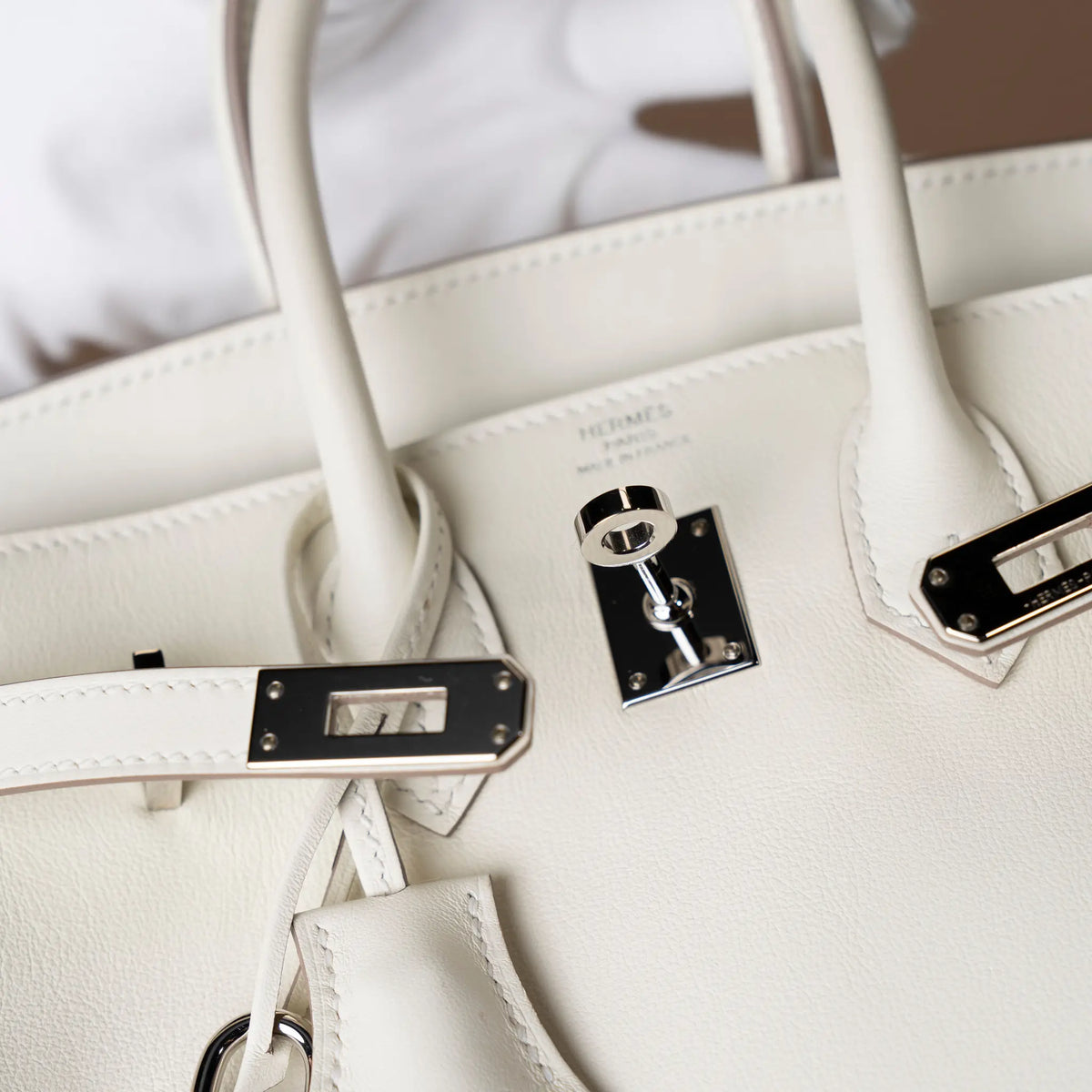 Hermès Swift Birkin Retourne — Detail View