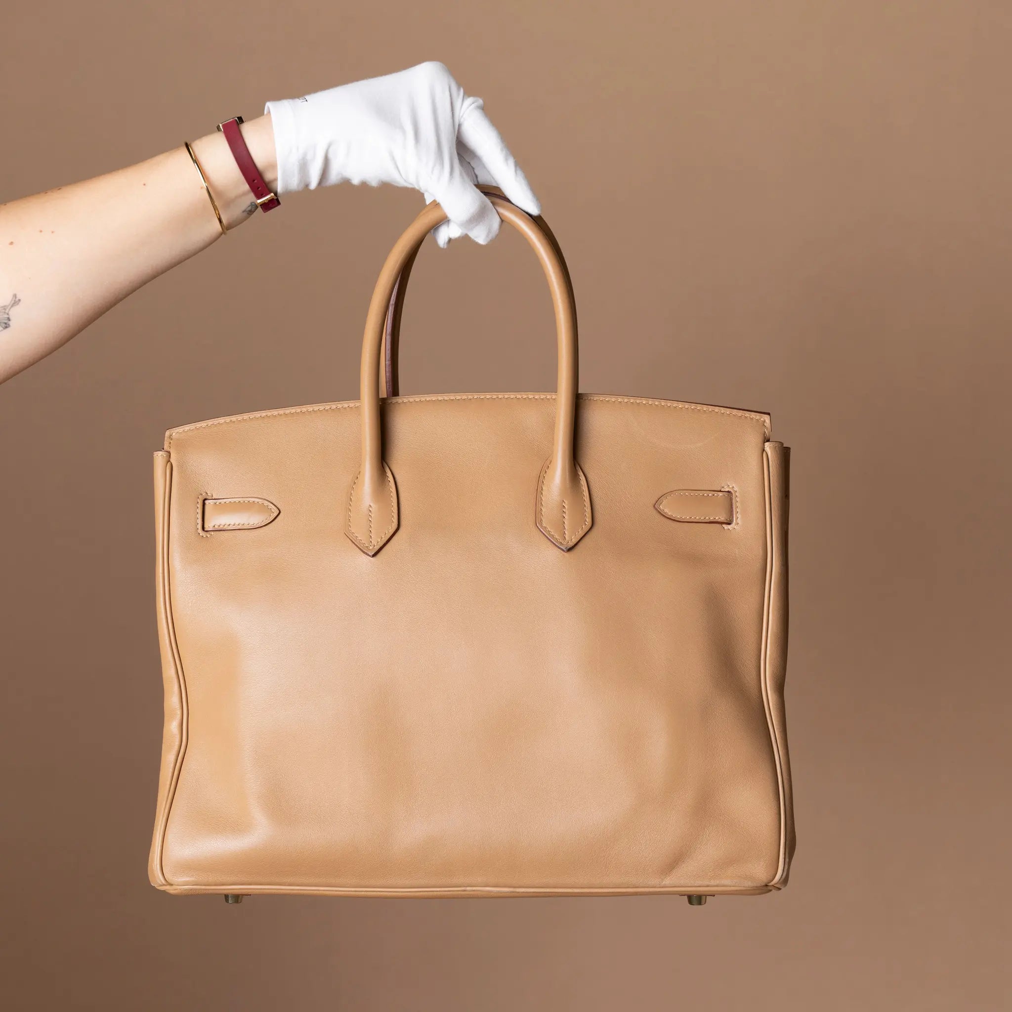 Hermès Swift Birkin Retourne 35 — Close-up Detail