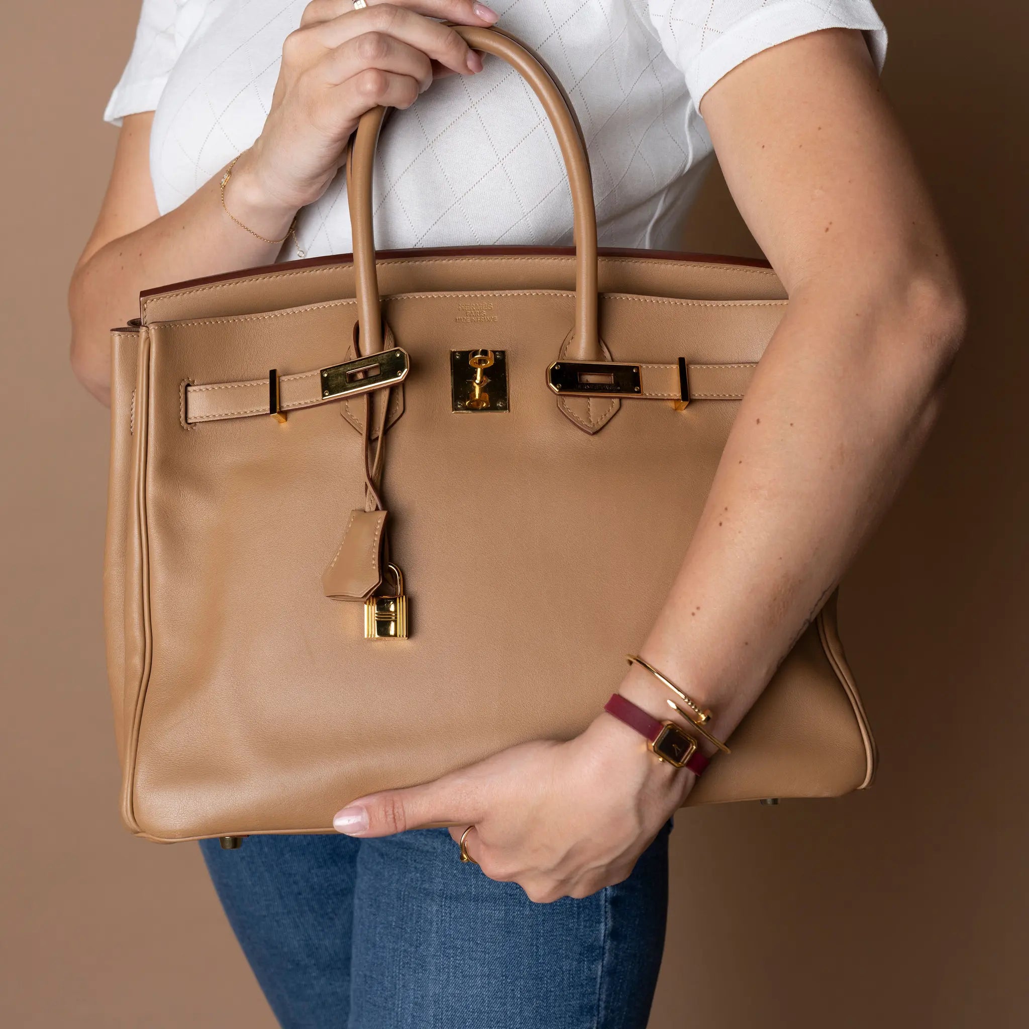 Hermès Swift Birkin Retourne 35 — Detail View