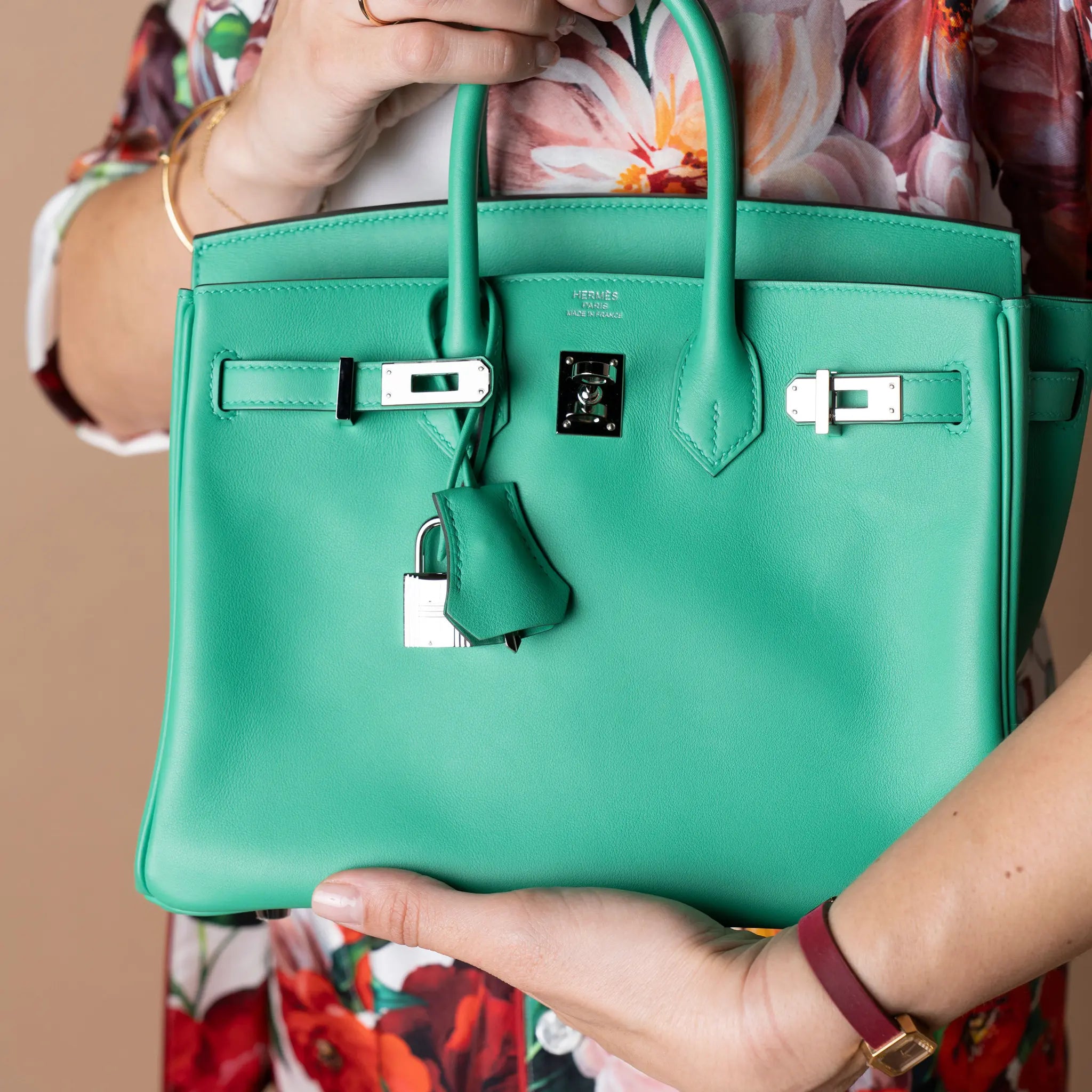 Hermès Swift Birkin Retourne — Detail View