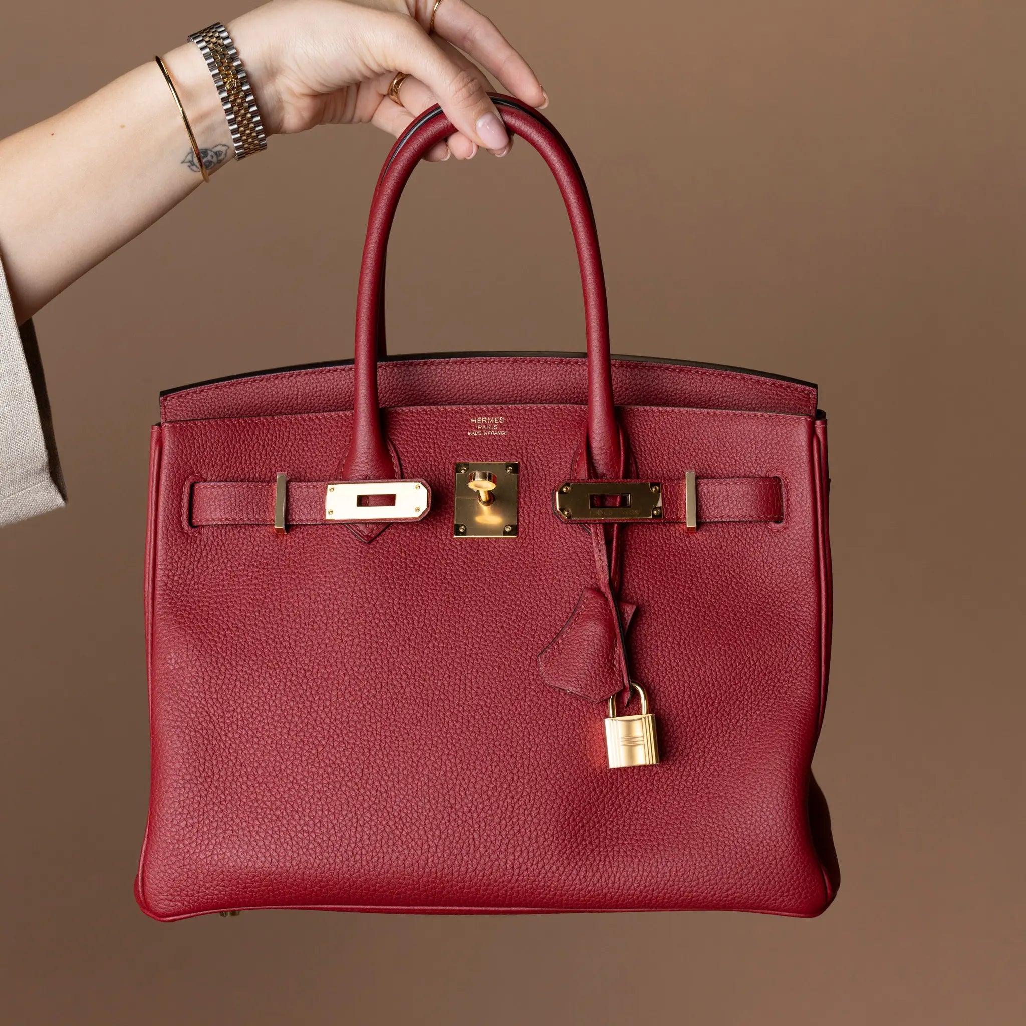 Hermès Togo Birkin Retourne 30 — Back View