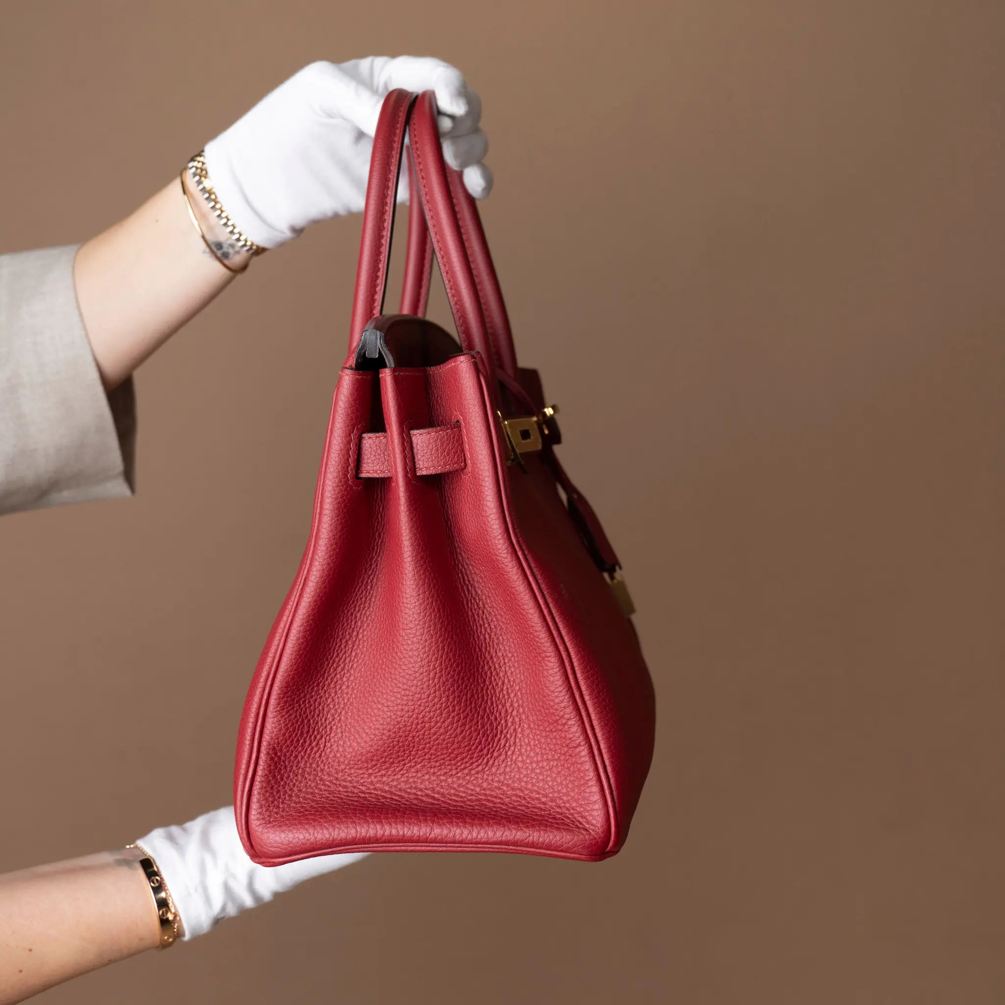 Hermès Togo Birkin Retourne 30 — Close-up Detail