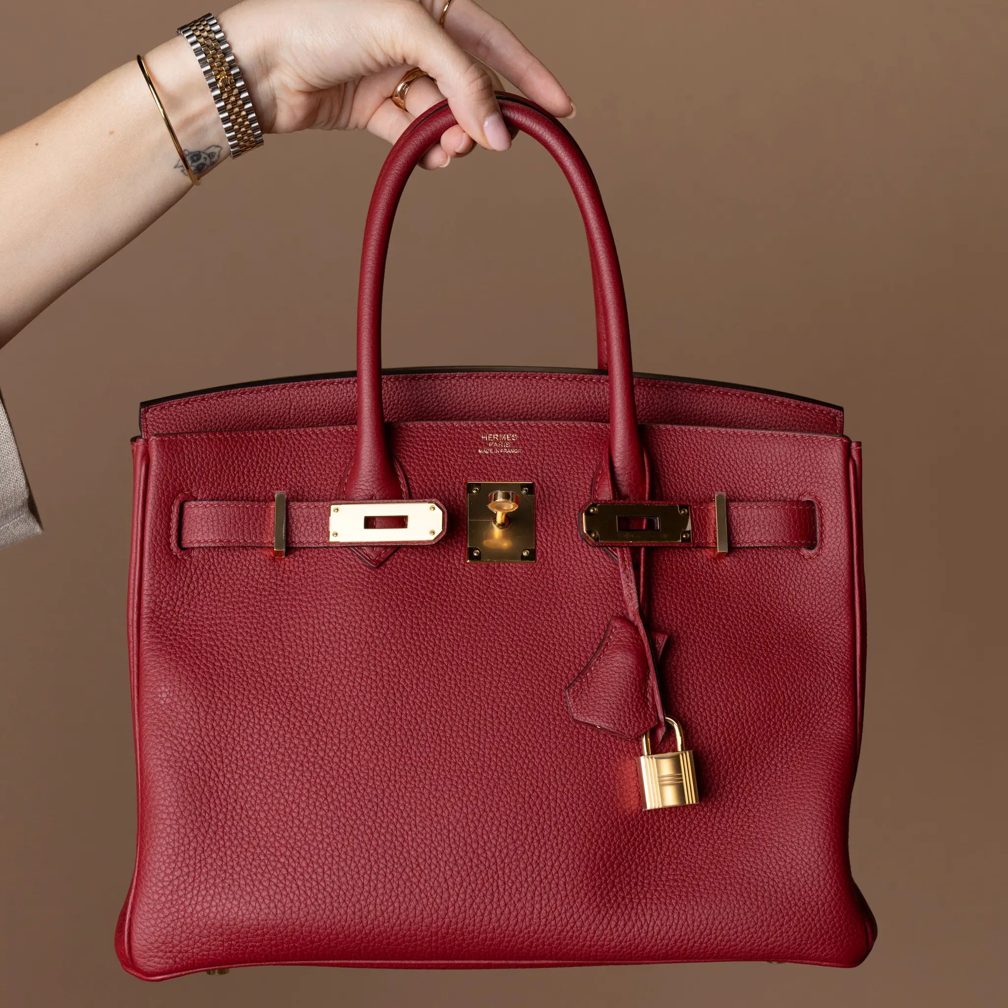 Hermès Togo Birkin Retourne 30 — Detail View