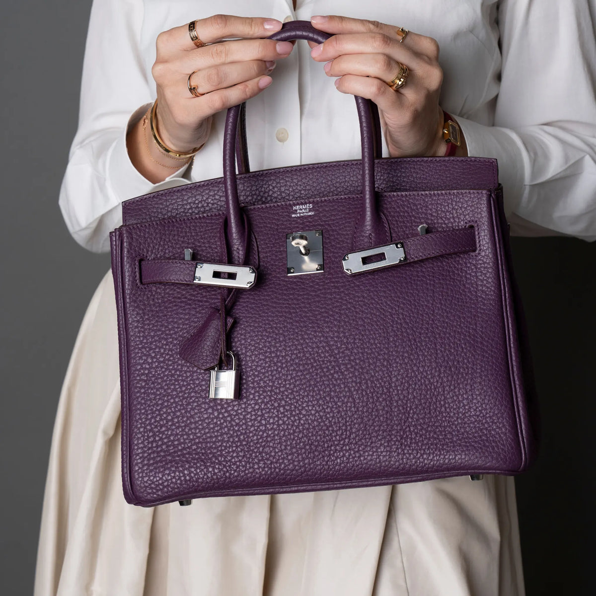 Hermès Togo Birkin Retourne 30 — Side Profile