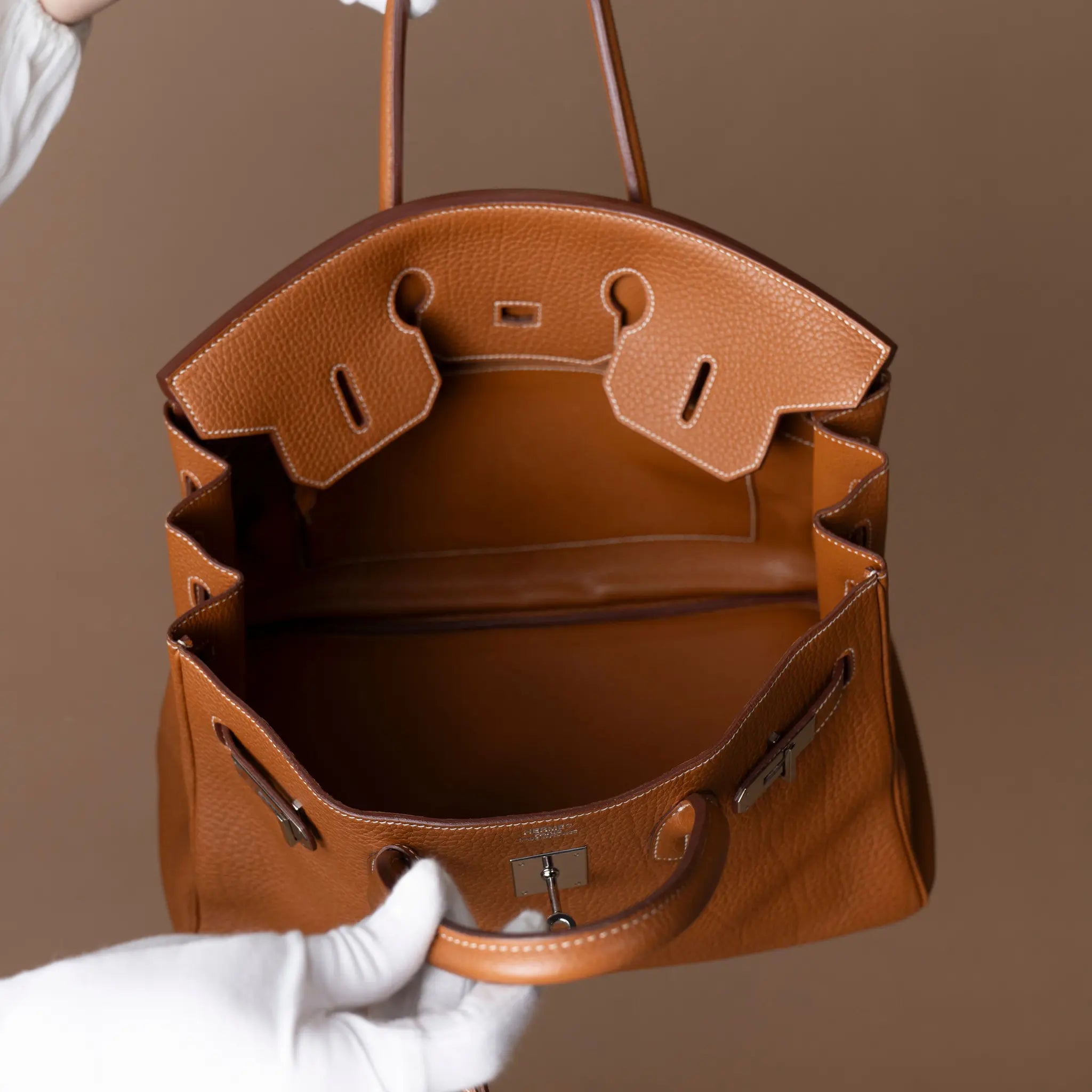 Hermès Togo Birkin Retourne 35 — Side Profile
