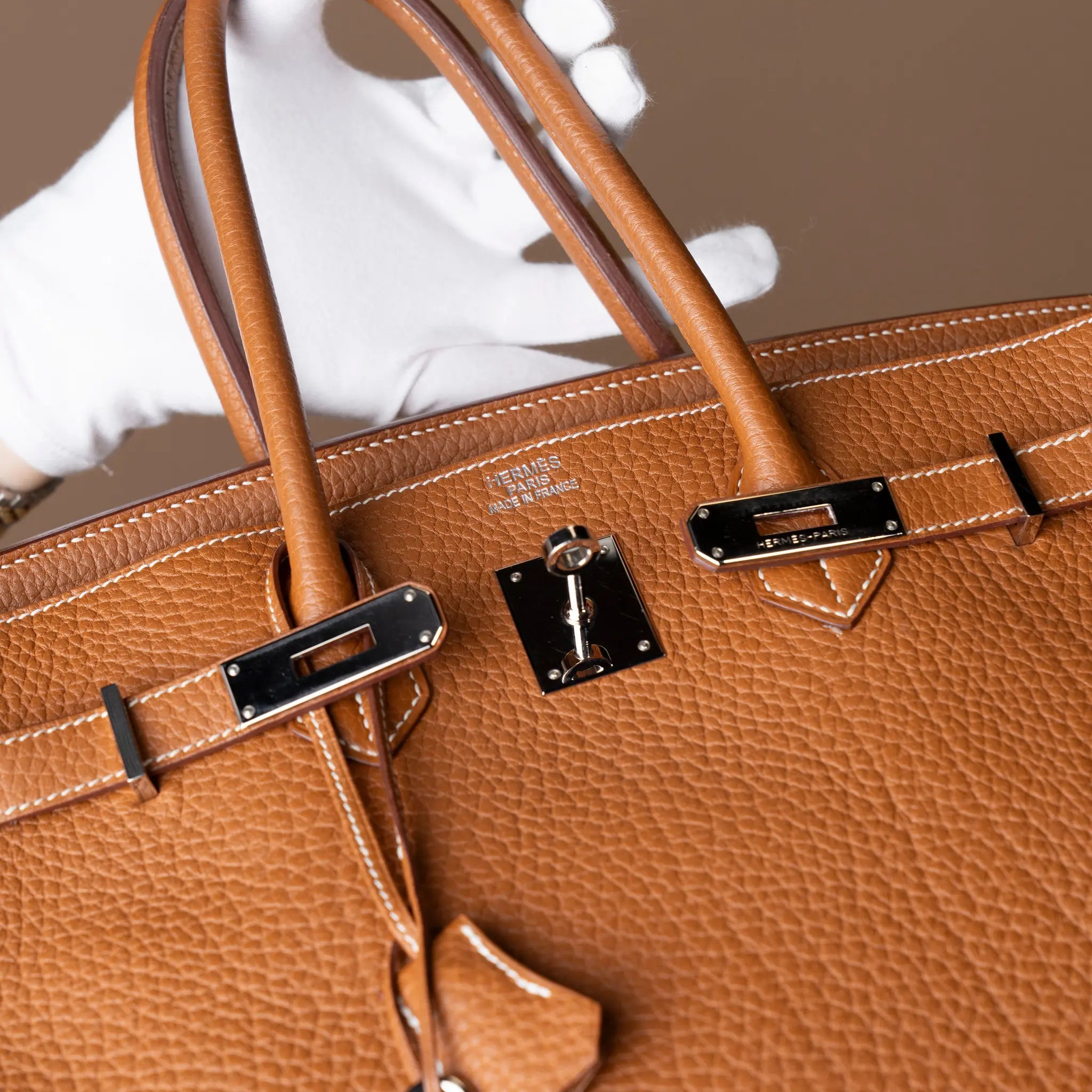 Hermès Togo Birkin Retourne 35 — Detail View