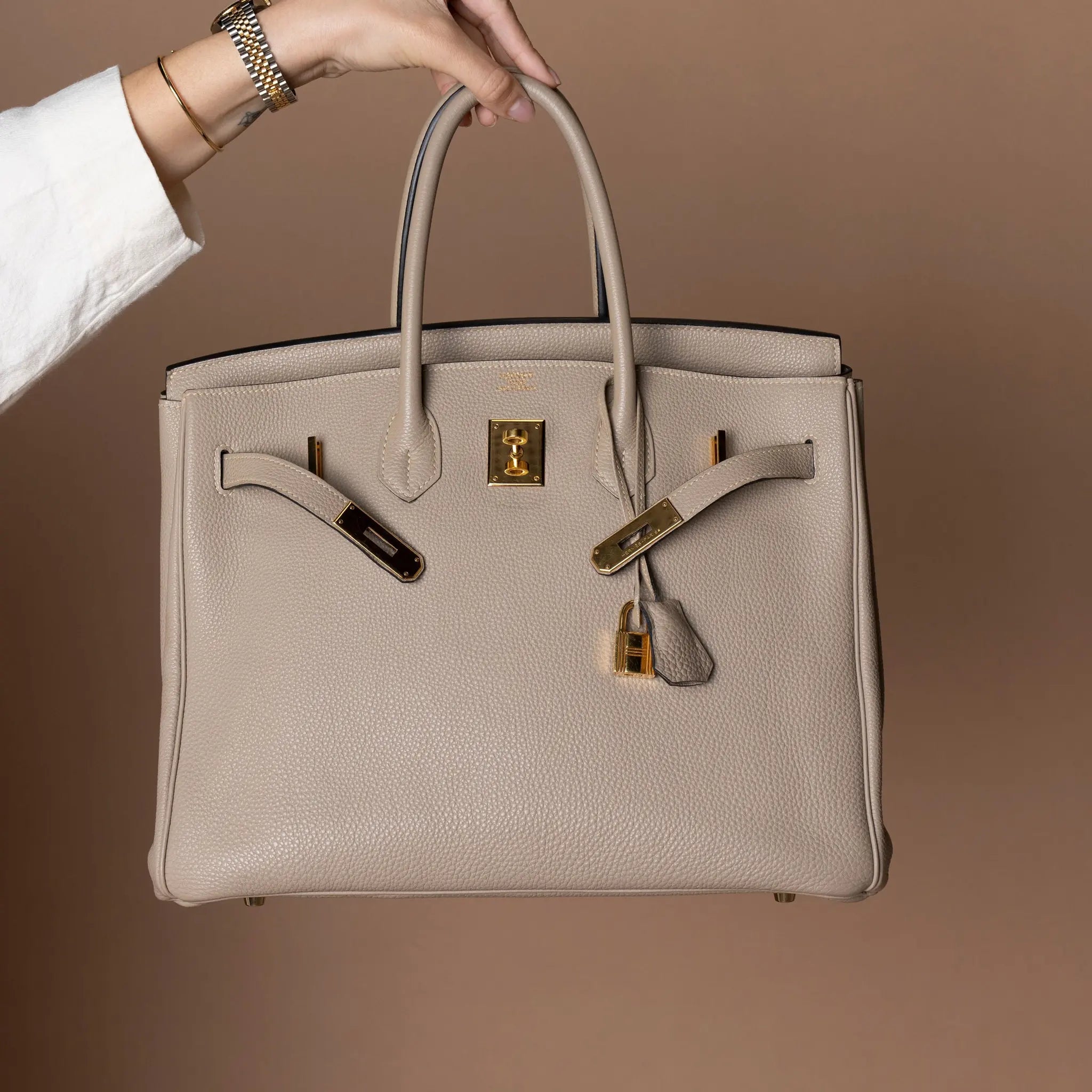Hermès Togo Birkin Retourne 35 — Front View