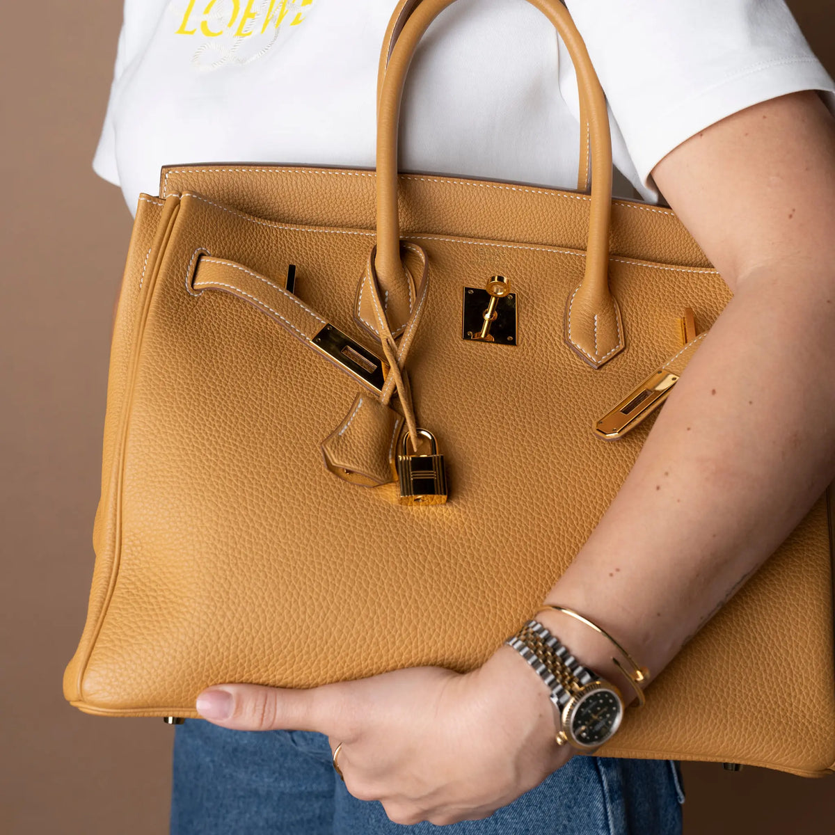 Hermès Togo Birkin Retourne 35 — Side Profile
