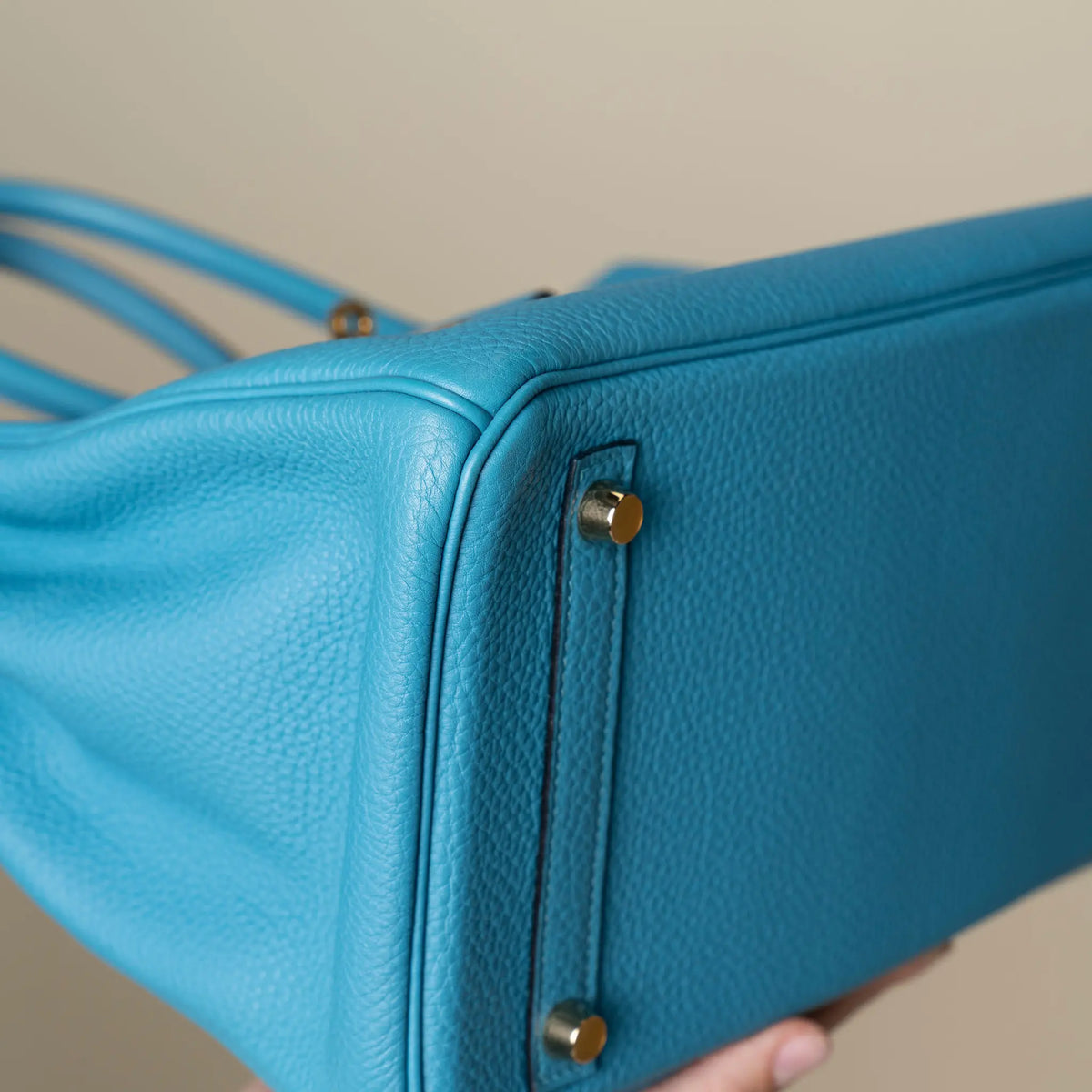 Hermès Togo Birkin Retourne — Interior Detail