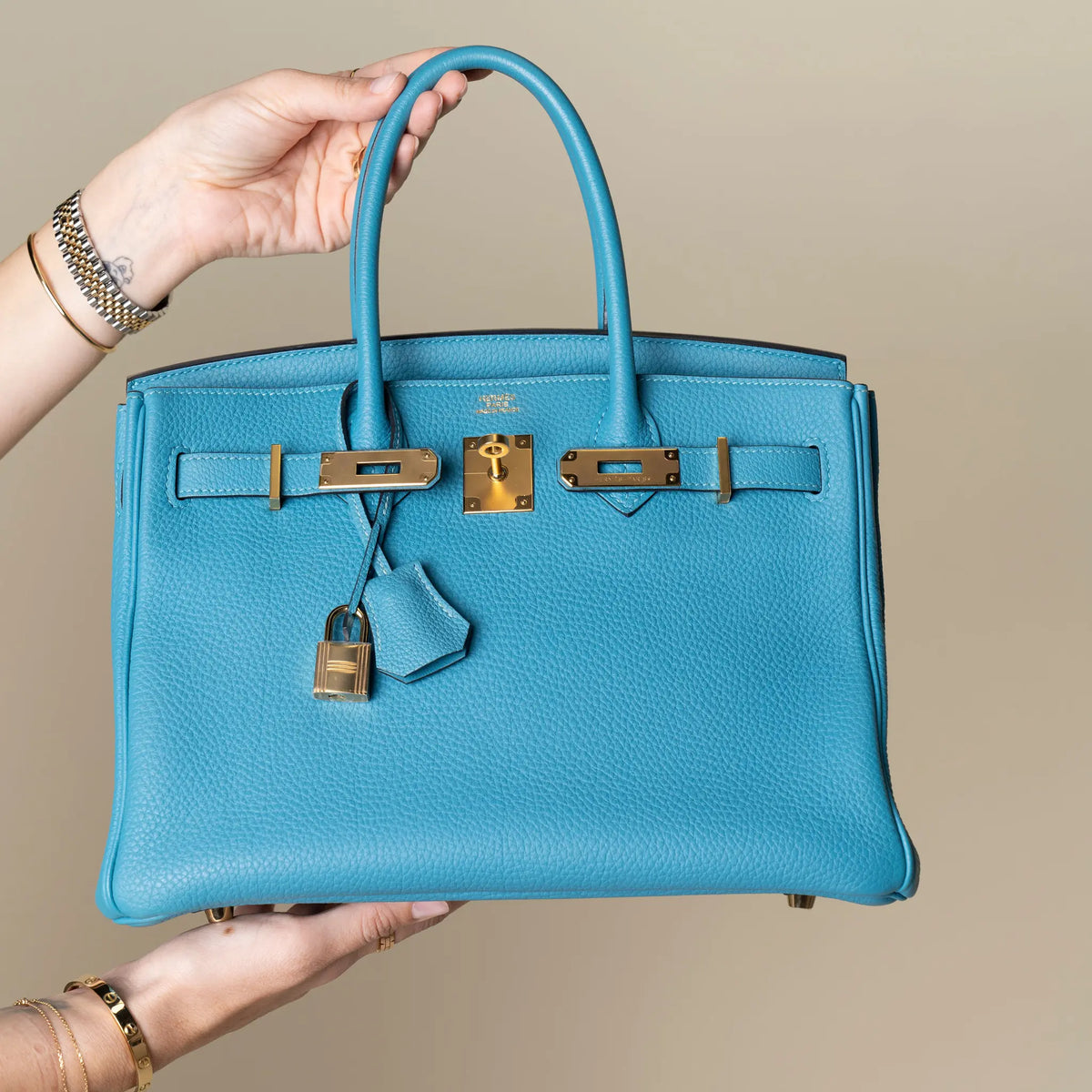 Hermès Togo Birkin Retourne — Detail View