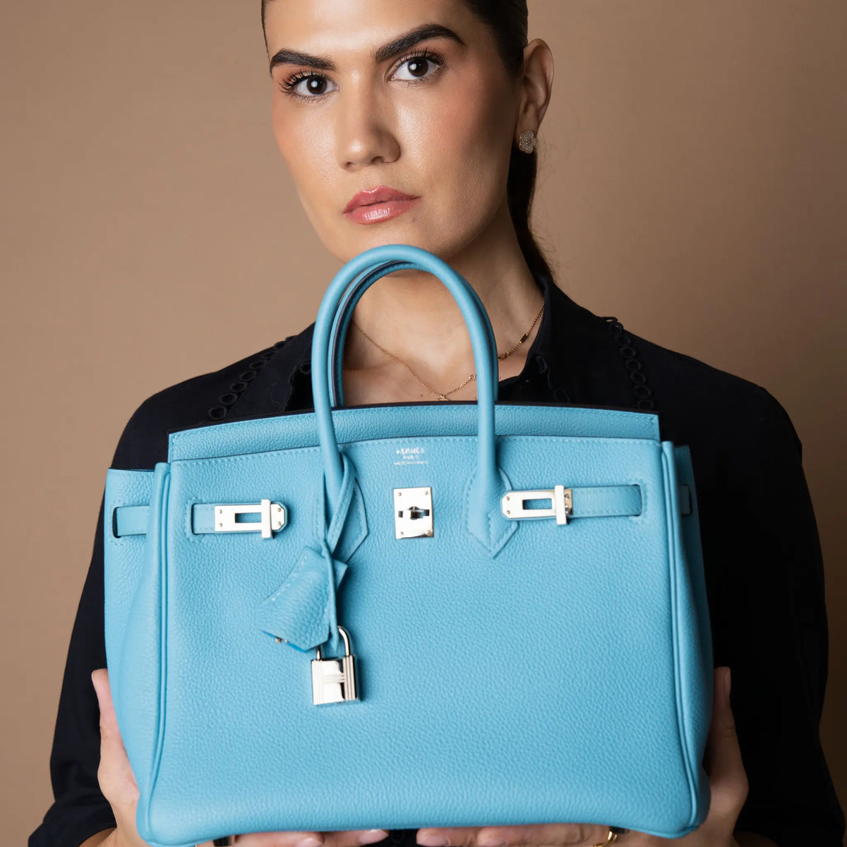 Hermès Togo Verso Birkin Retourne 25 — Interior Detail