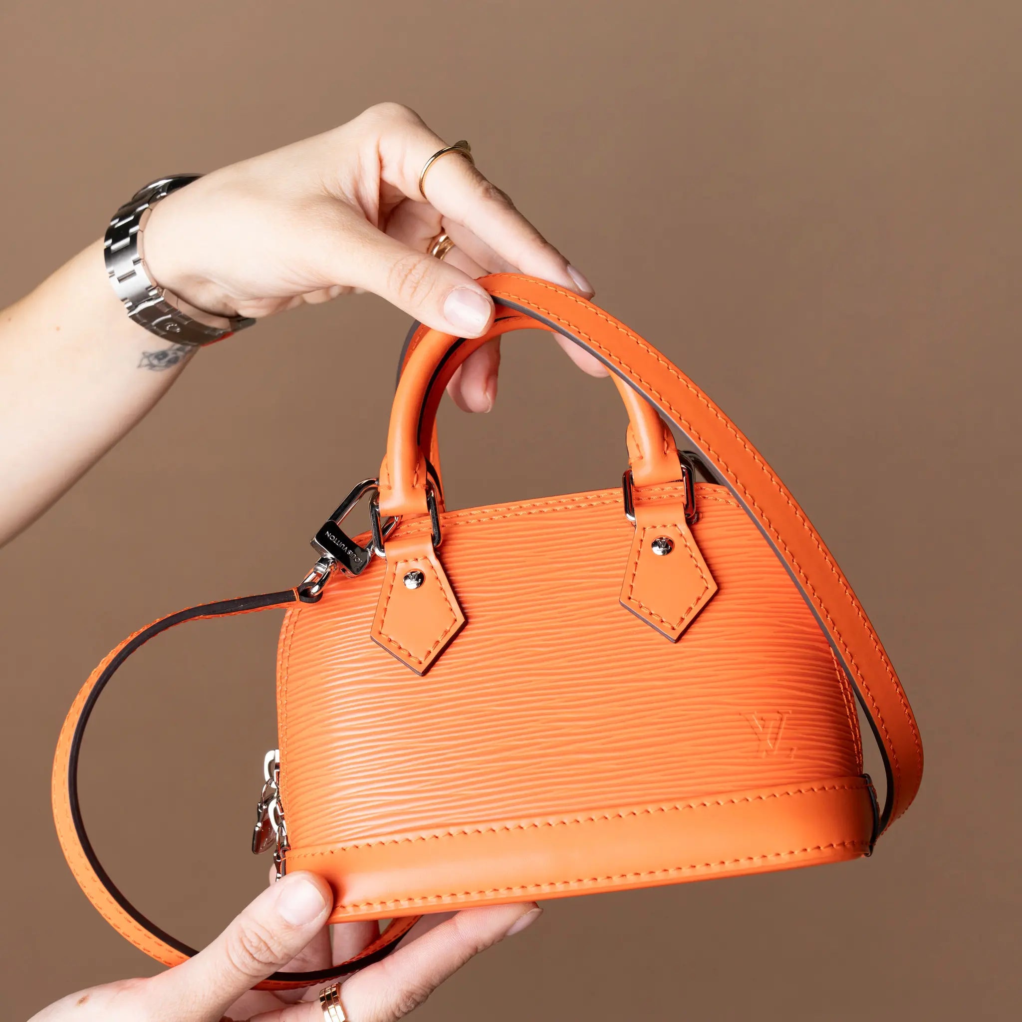 Louis Vuitton Alma Nano Epi Leather — Back View