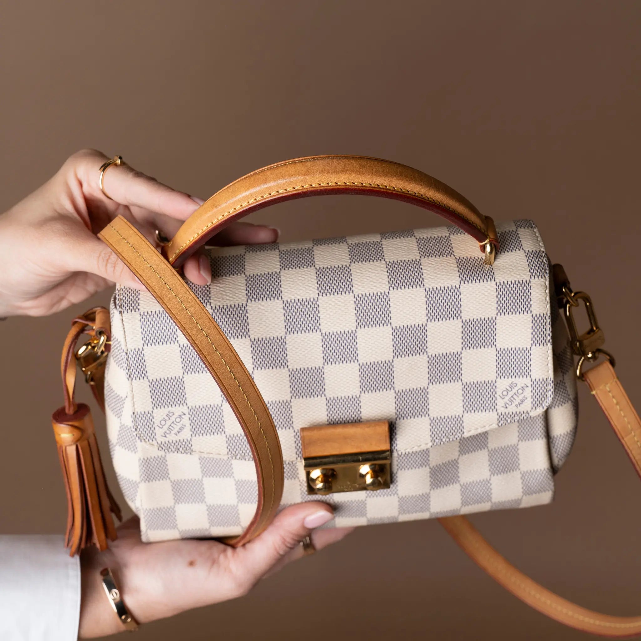 Louis Vuitton Damier Azur Croisette — Front View